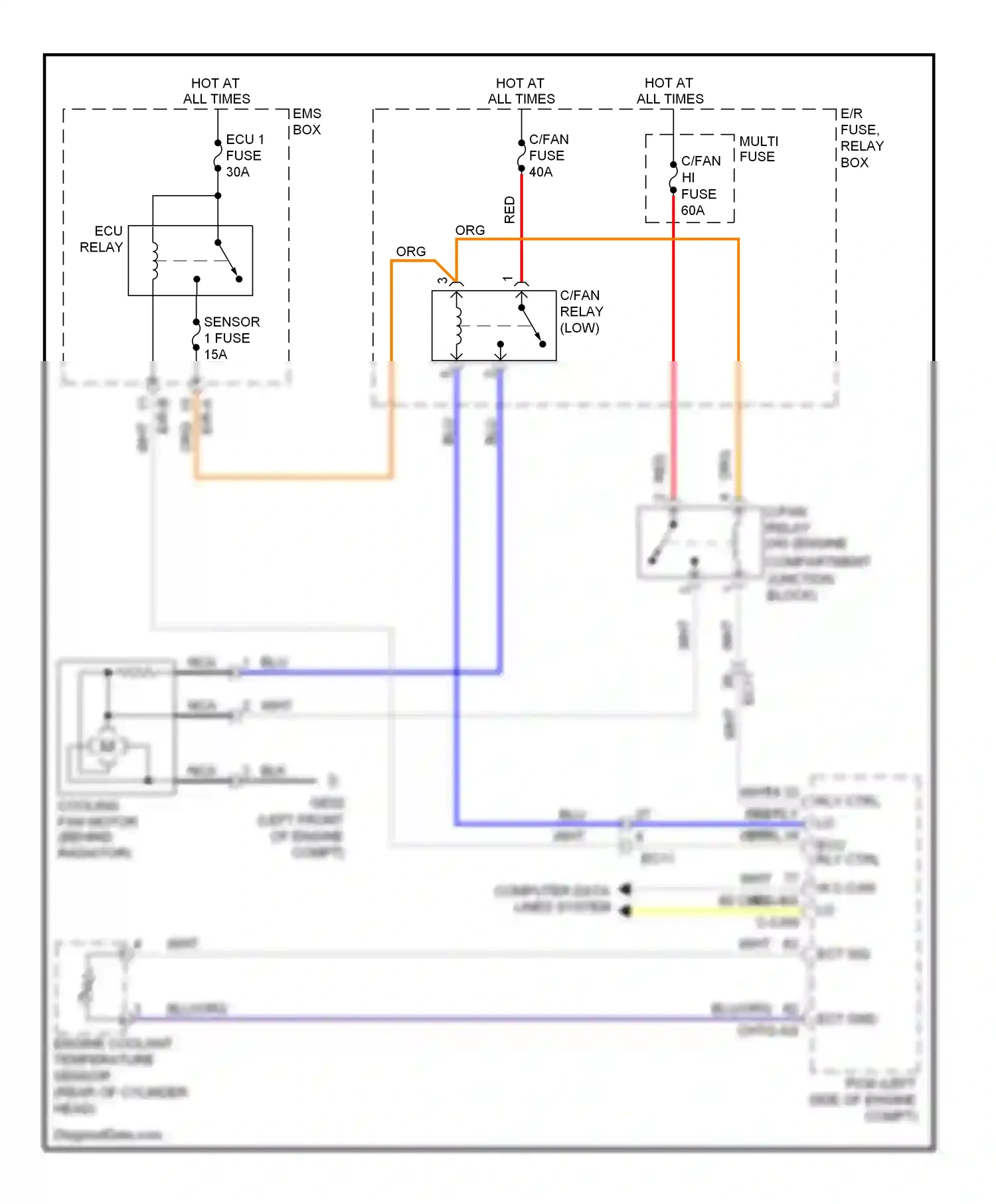 Wiring diagram yel for Hyundai Sonata VI (2009-2014) (11 of 136)