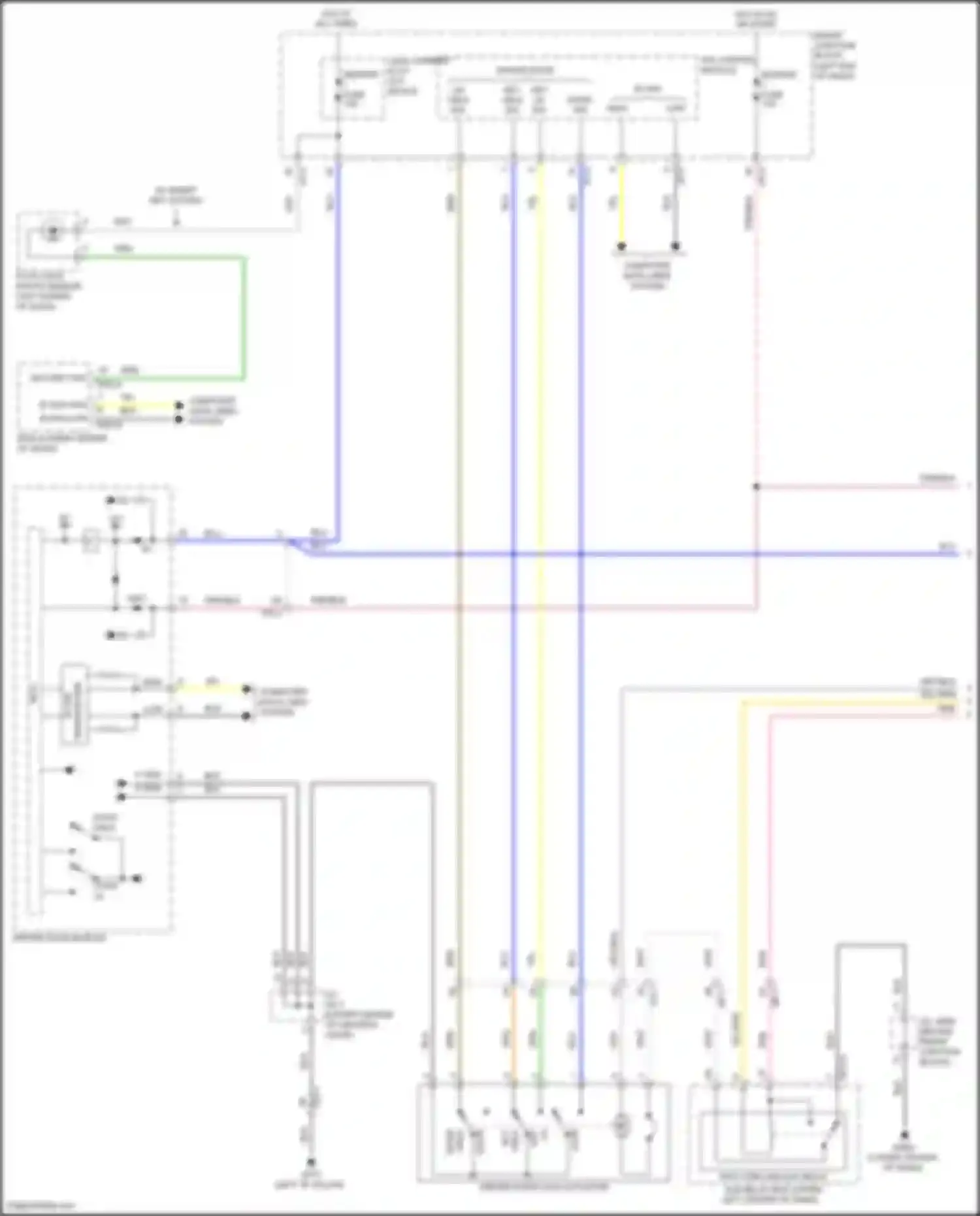 Sonata Hyundai VII facelift (2017-2019): Forced entry circuit, except hybrid w/ ims (1 of 3)