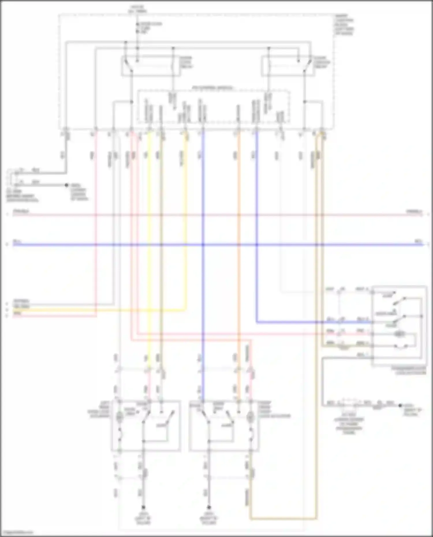 Sonata Hyundai VII facelift (2017-2019): Forced entry circuit, except hybrid w/ ims (2 of 3)