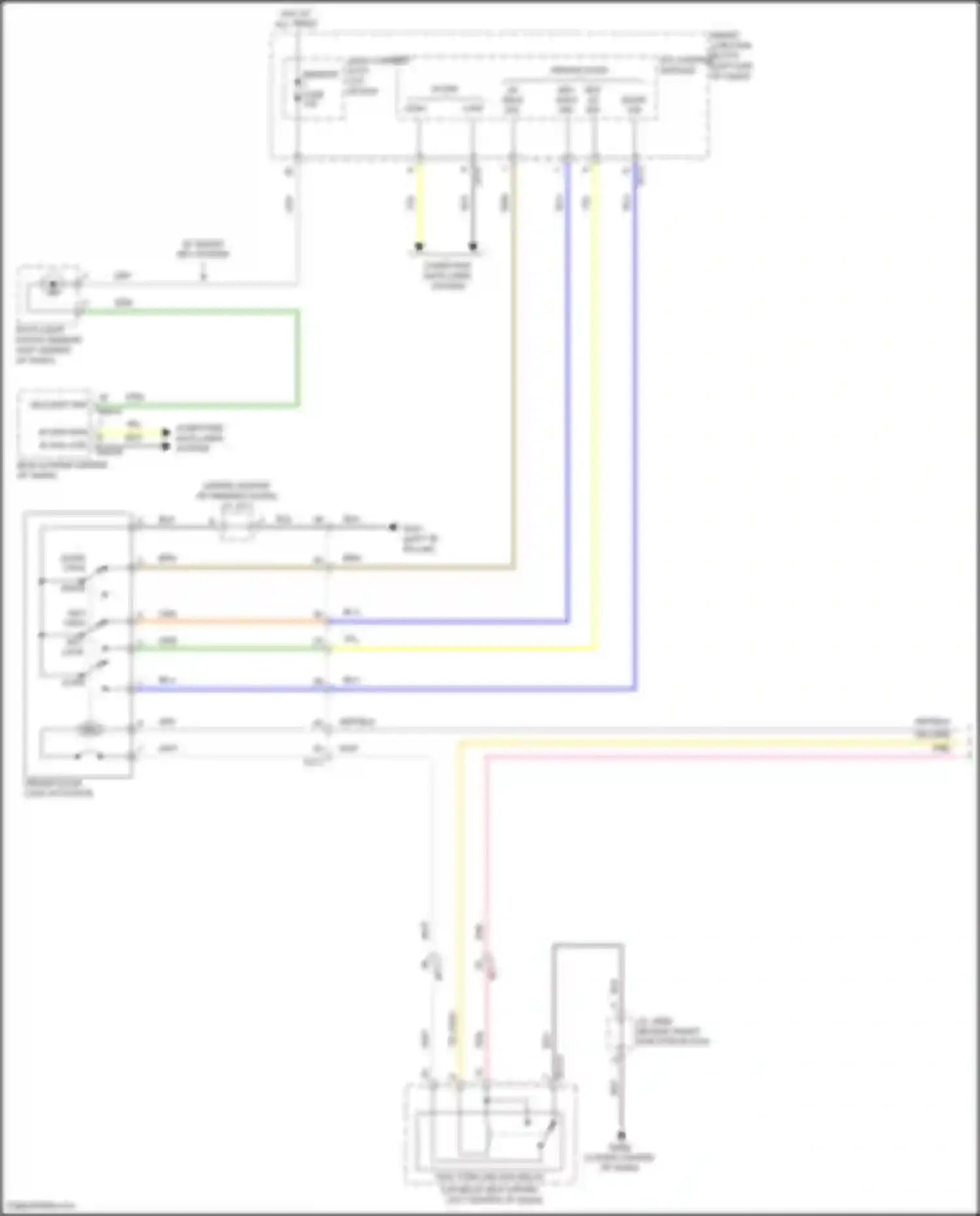 Sonata Hyundai VII facelift (2017-2019): Forced entry circuit, except hybrid w/o ims (1 of 3)
