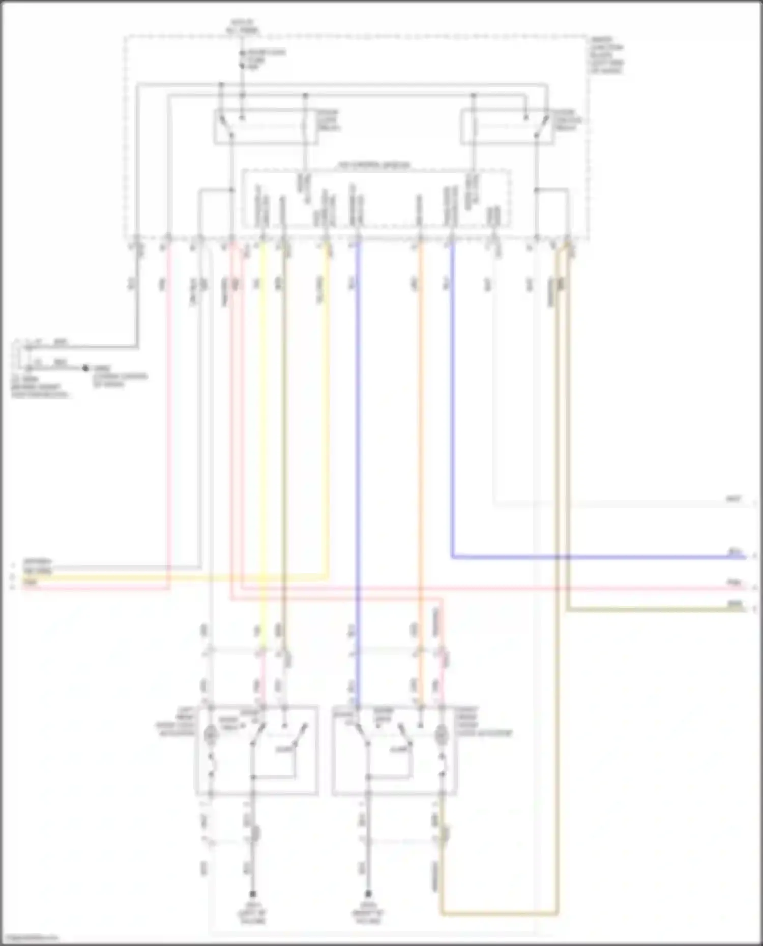 Sonata Hyundai VII facelift (2017-2019): Forced entry circuit, except hybrid w/o ims (2 of 3)
