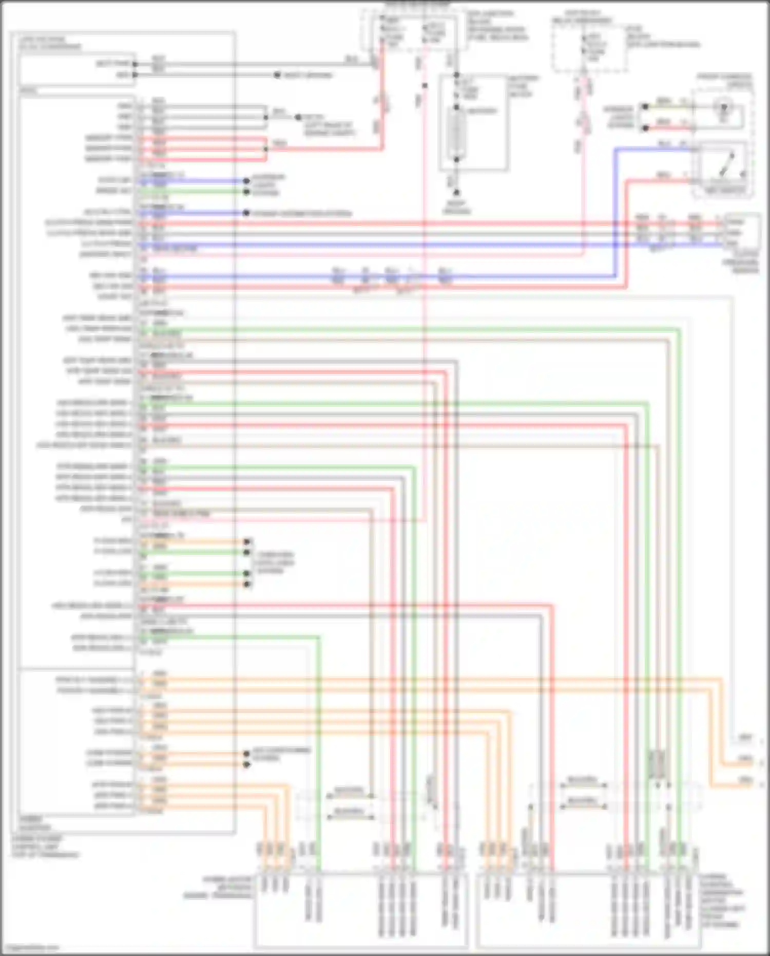 Sonata Hyundai VII facelift (2017-2019): Wiring diagram engine performance 2.0l plug-in hybrid, hybrid control circuit (1 of 8)