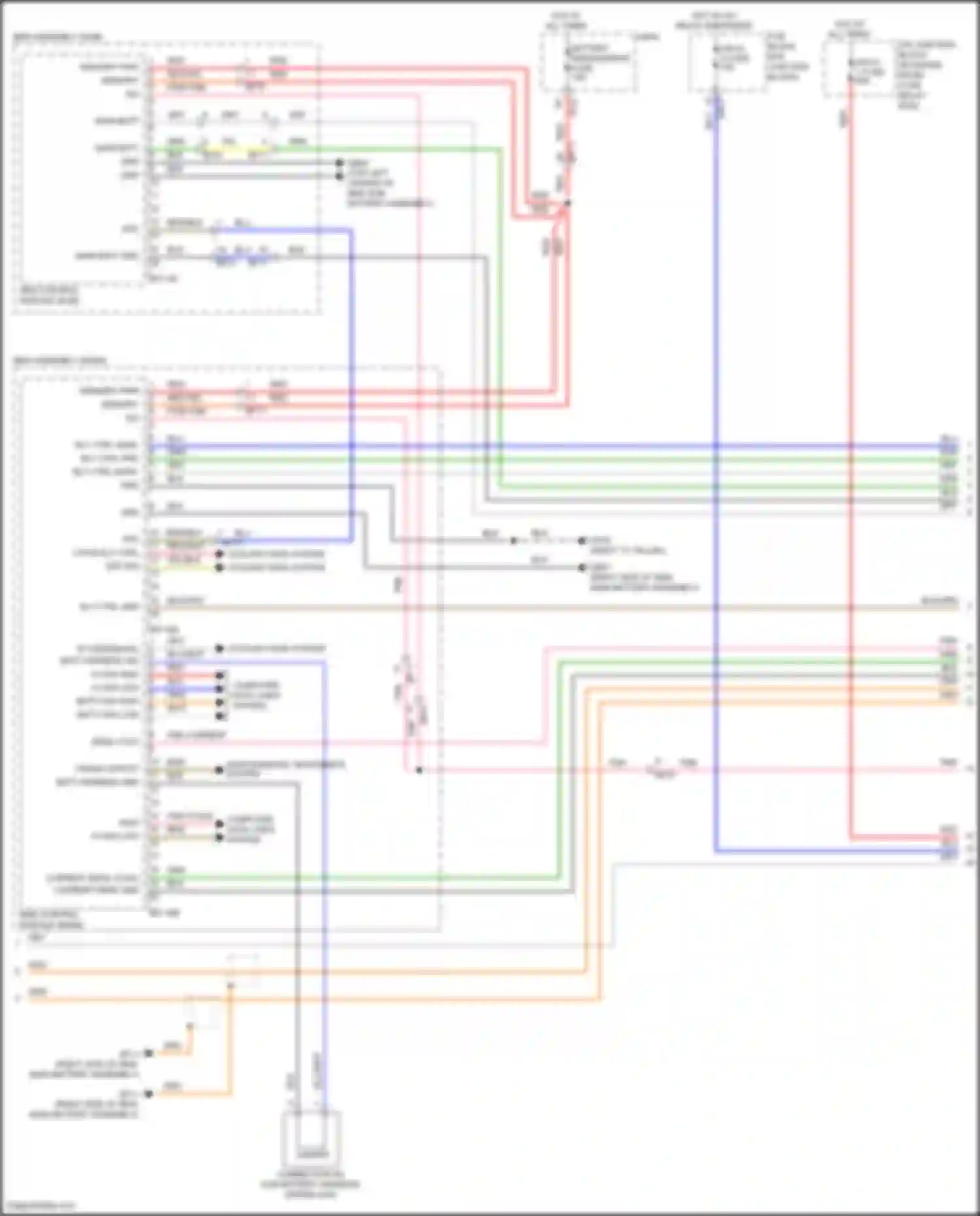 Sonata Hyundai VII facelift (2017-2019): Wiring diagram engine performance 2.0l plug-in hybrid, hybrid control circuit (2 of 8)