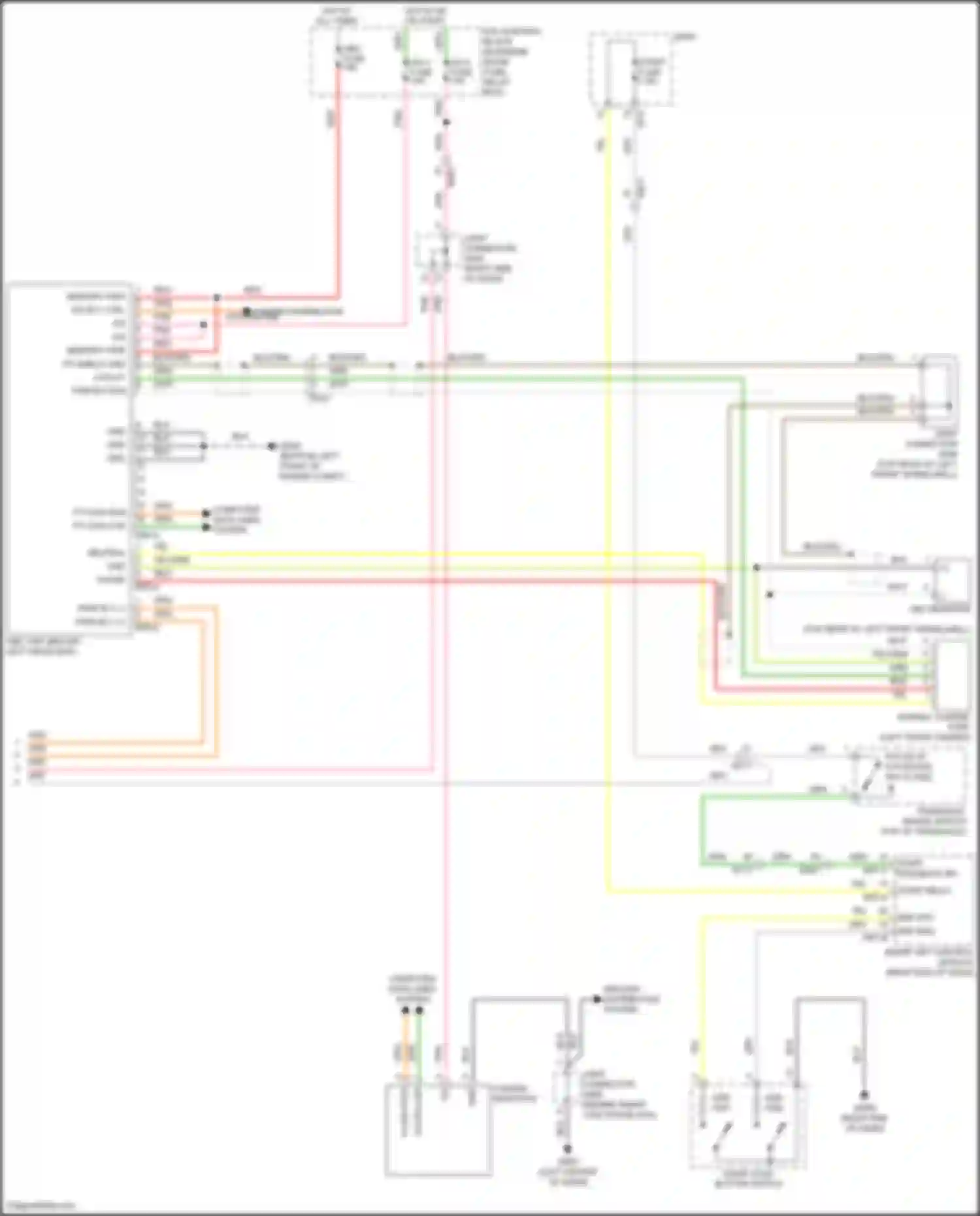Sonata Hyundai VII facelift (2017-2019): Wiring diagram engine performance 2.0l plug-in hybrid, hybrid control circuit (4 of 8)