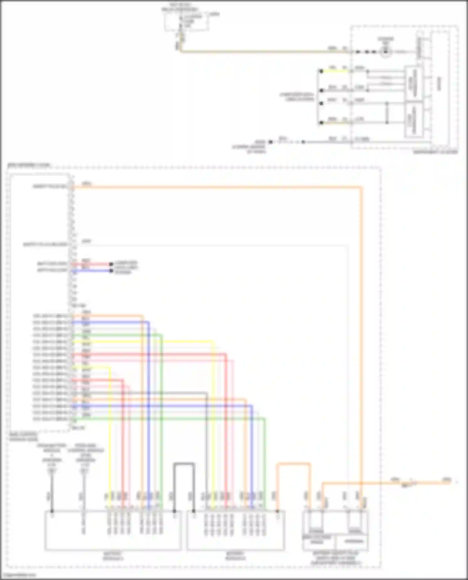Sonata Hyundai VII facelift (2017-2019): Wiring diagram engine performance 2.0l plug-in hybrid, hybrid control circuit (6 of 8)