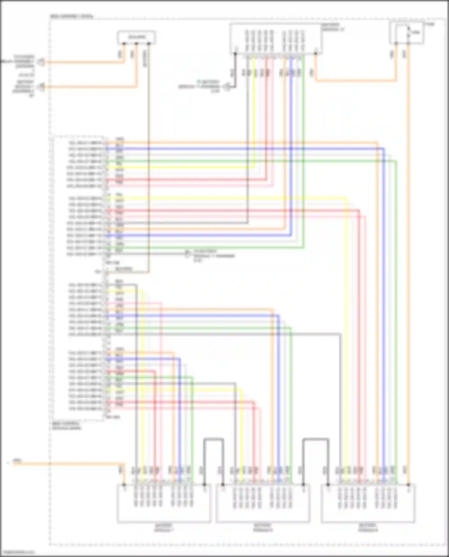 Sonata Hyundai VII facelift (2017-2019): Wiring diagram engine performance 2.0l plug-in hybrid, hybrid control circuit (7 of 8)