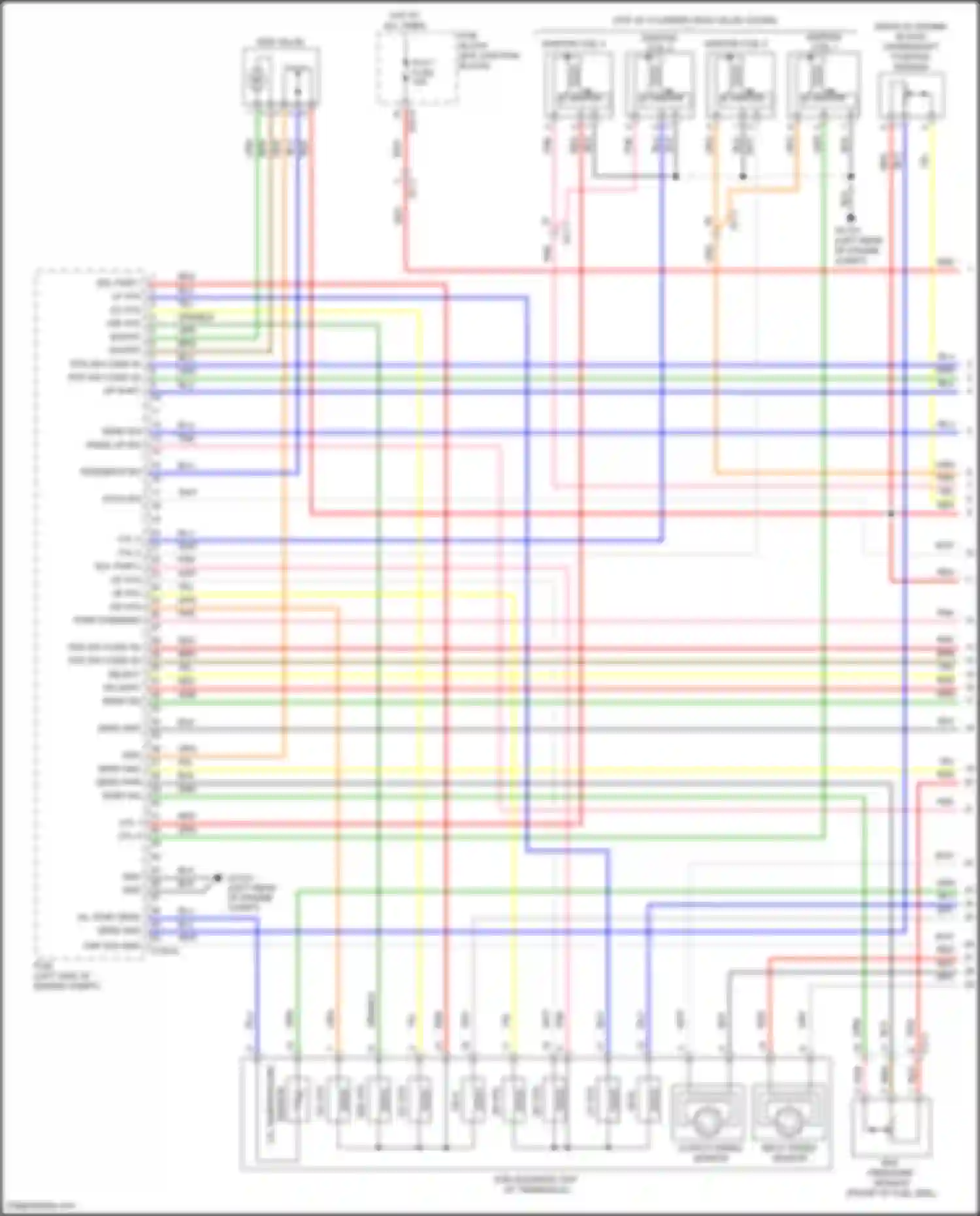 Sonata Hyundai VII facelift (2017-2019): Wiring diagram engine performance 2.0l plug-in hybrid, mfi control circuit (1 of 6)