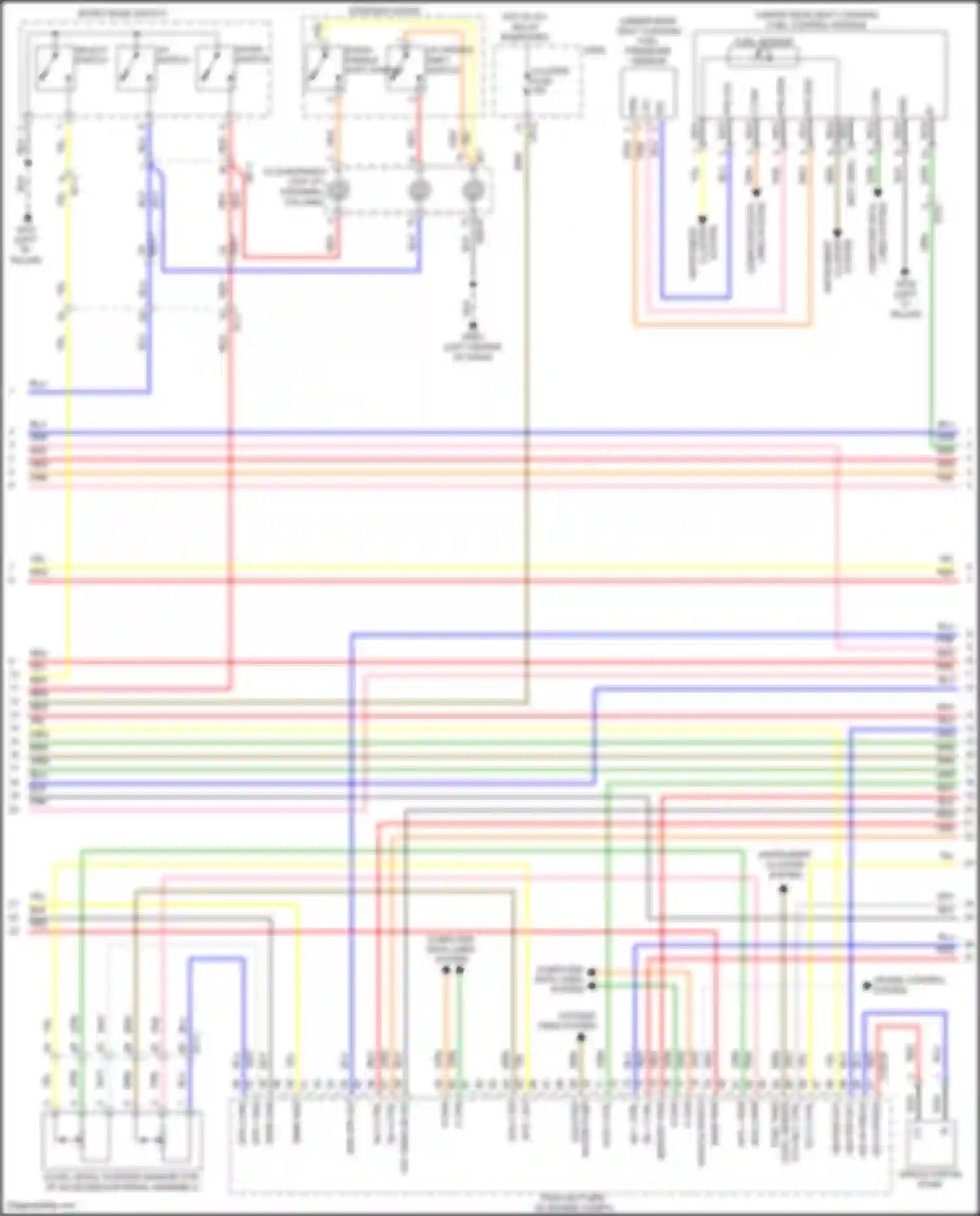 Sonata Hyundai VII facelift (2017-2019): Wiring diagram engine performance 2.0l plug-in hybrid, mfi control circuit (4 of 6)