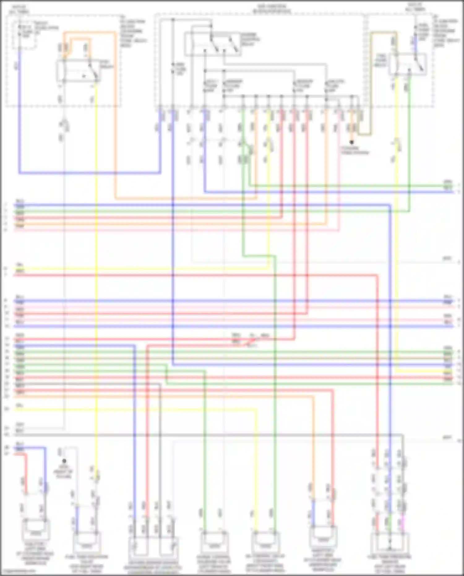 Sonata Hyundai VII facelift (2017-2019): Wiring diagram engine performance 2.0l plug-in hybrid, mfi control circuit (5 of 6)