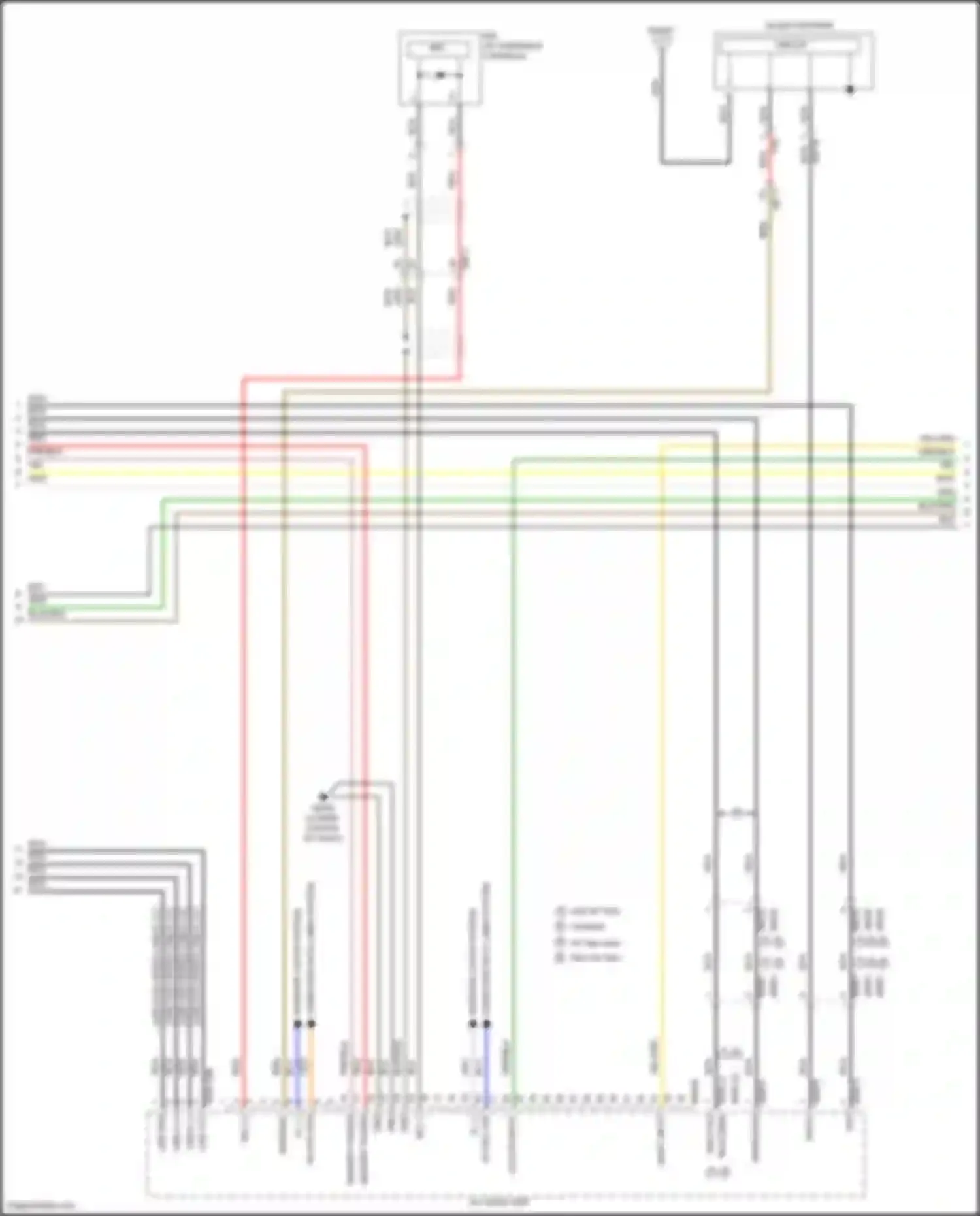 Sonata Hyundai VII facelift (2017-2019): Navigation circuit, except hybrid w/ jbl amplifier (3 of 4)