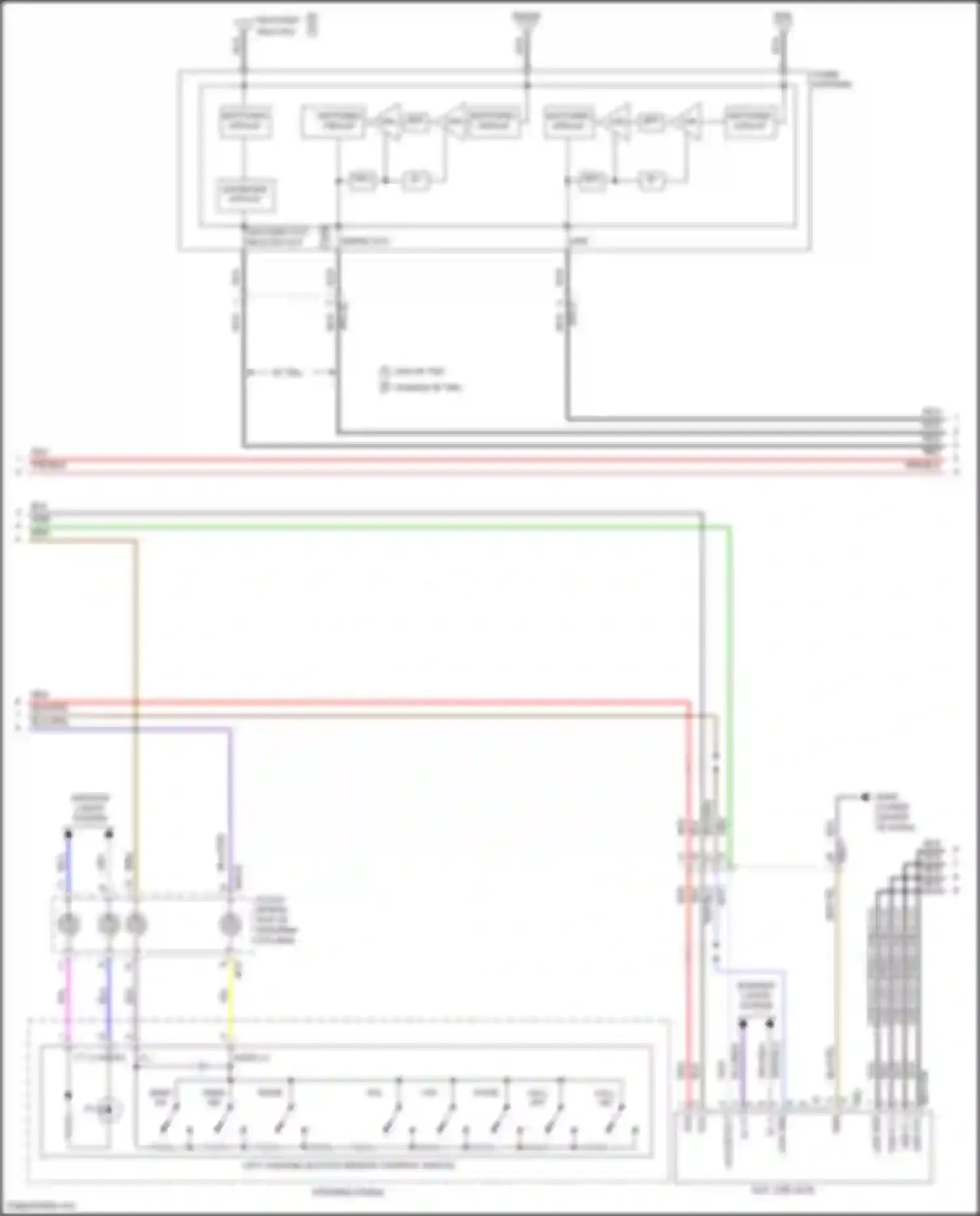 Sonata Hyundai VII facelift (2017-2019): Navigation circuit, except hybrid w/o amplifier (2 of 3)