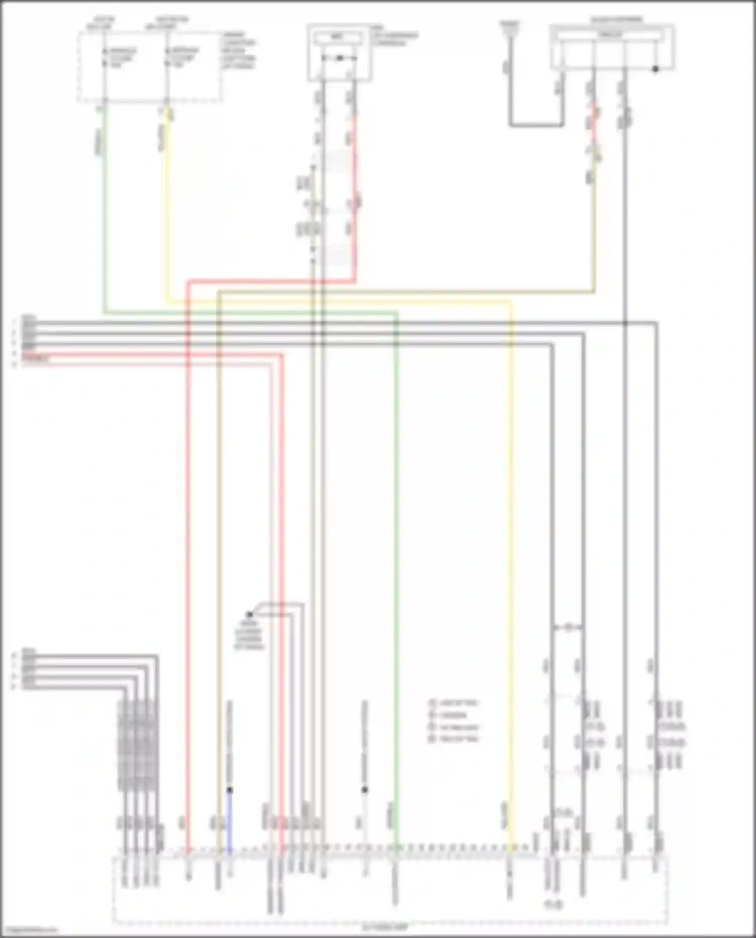 Sonata Hyundai VII facelift (2017-2019): Navigation circuit, except hybrid w/o amplifier (3 of 3)