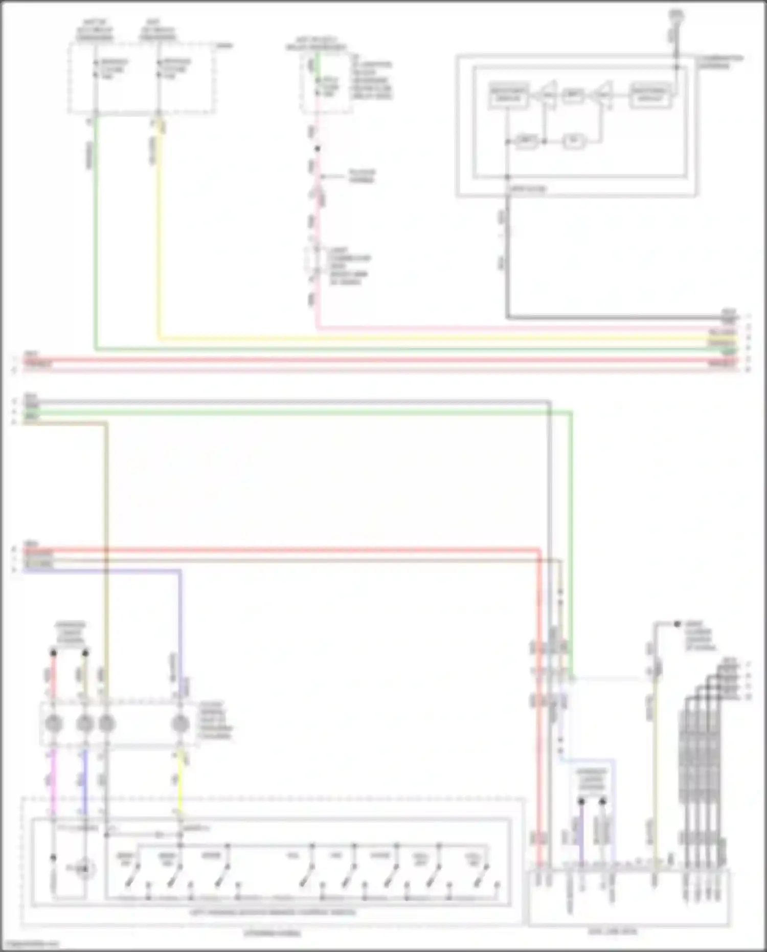 Sonata Hyundai VII facelift (2017-2019): Radio circuit, hybrid w/o navigation & amplifier (2 of 3)