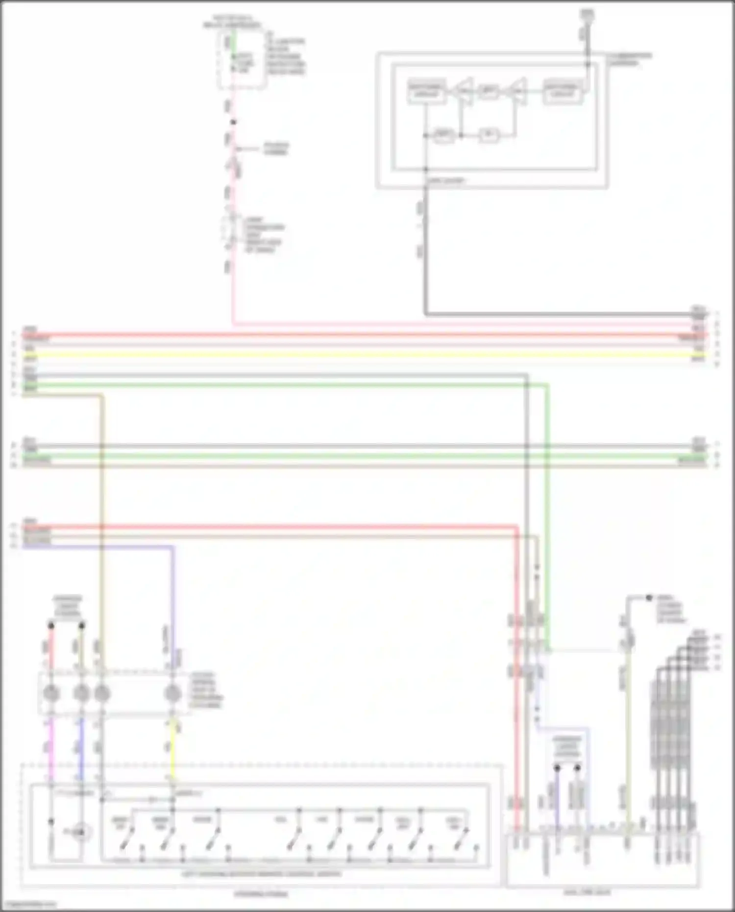Sonata Hyundai VII facelift (2017-2019): Radio circuit, hybrid w/o navigation w/ mobis & dimension amplifier (2 of 4)