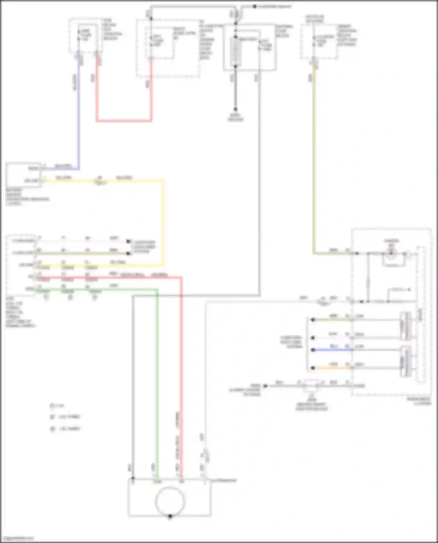 Sonata Hyundai VII facelift (2017-2019): Charging circuit