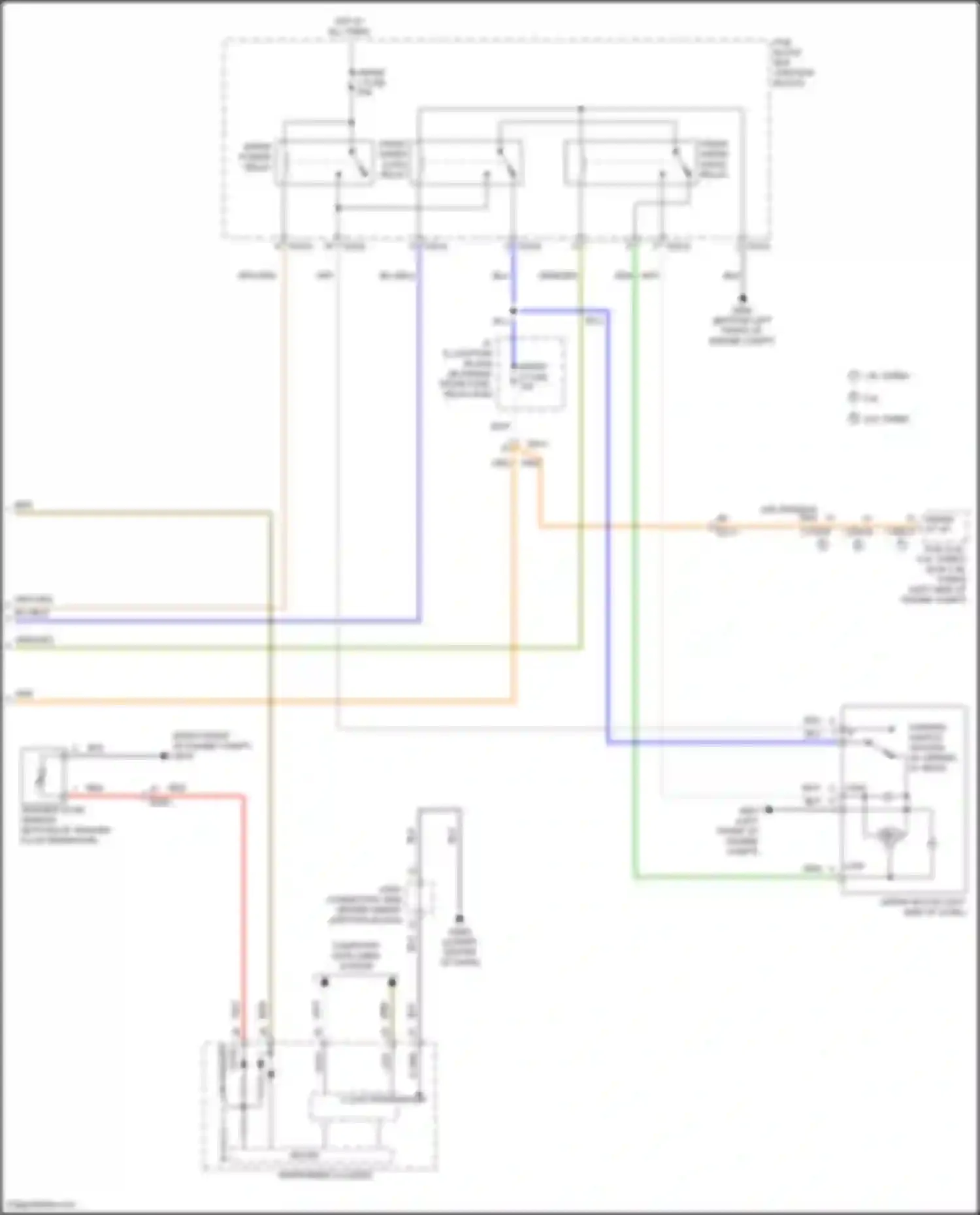 Sonata Hyundai VII facelift (2017-2019): Wiper/washer circuit, except hybrid (2 of 2)