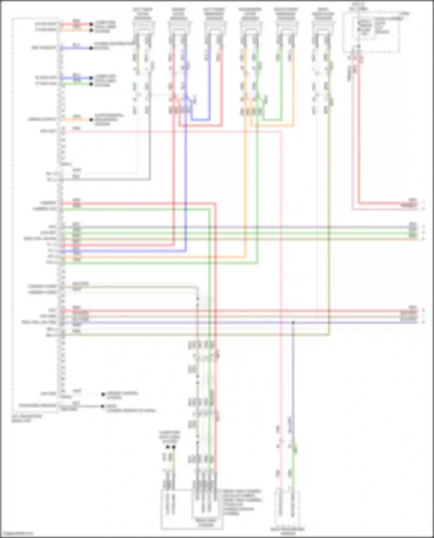 Wiring diagram a/v, navigation head unit for Hyundai Sonata VII facelift (2017-2019) (8 of 25)