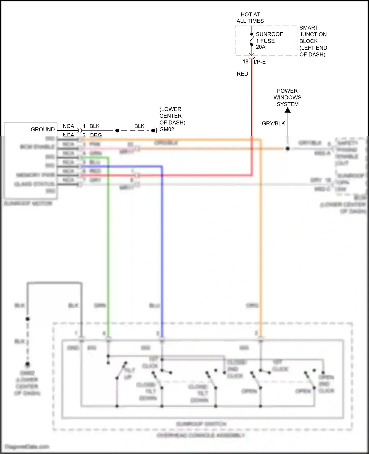 Wiring diagram bcm enable for Hyundai Sonata VII facelift (2017-2019) (1 of 11)