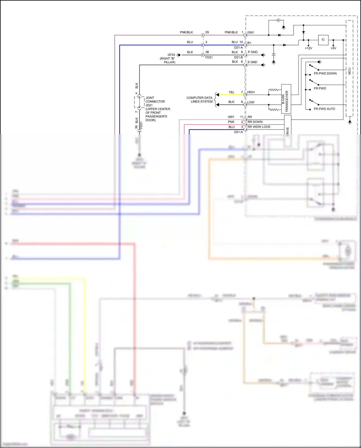 Wiring diagram bcm enable for Hyundai Sonata VII facelift (2017-2019) (3 of 11)