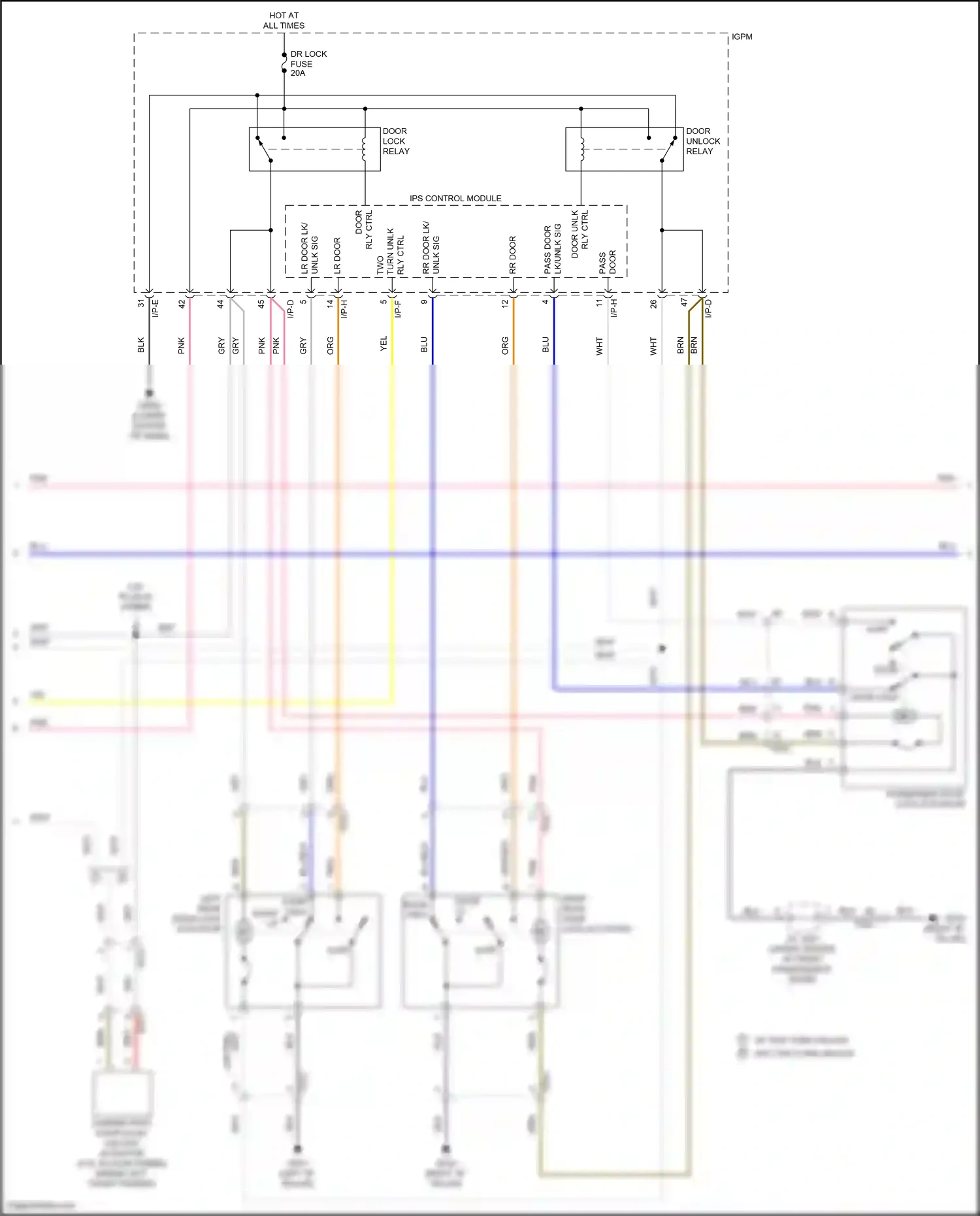 Wiring diagram blk for Hyundai Sonata VII facelift (2017-2019) (212 of 366)