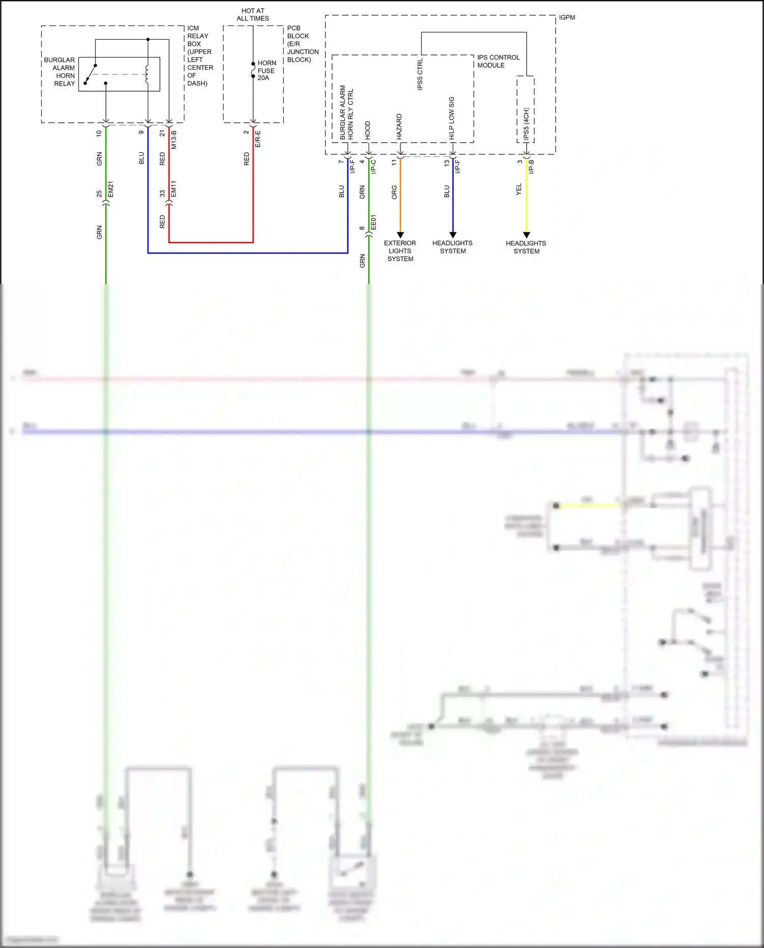 Wiring diagram blu for Hyundai Sonata VII facelift (2017-2019) (175 of 326)