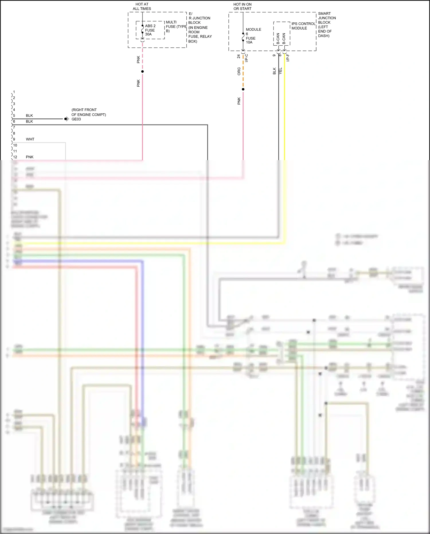 Wiring diagram blu for Hyundai Sonata VII facelift (2017-2019) (54 of 326)