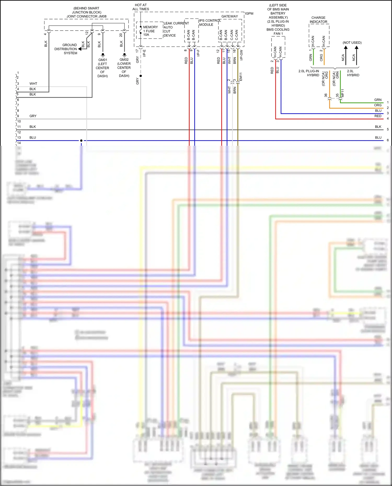 Wiring diagram blu for Hyundai Sonata VII facelift (2017-2019) (55 of 326)