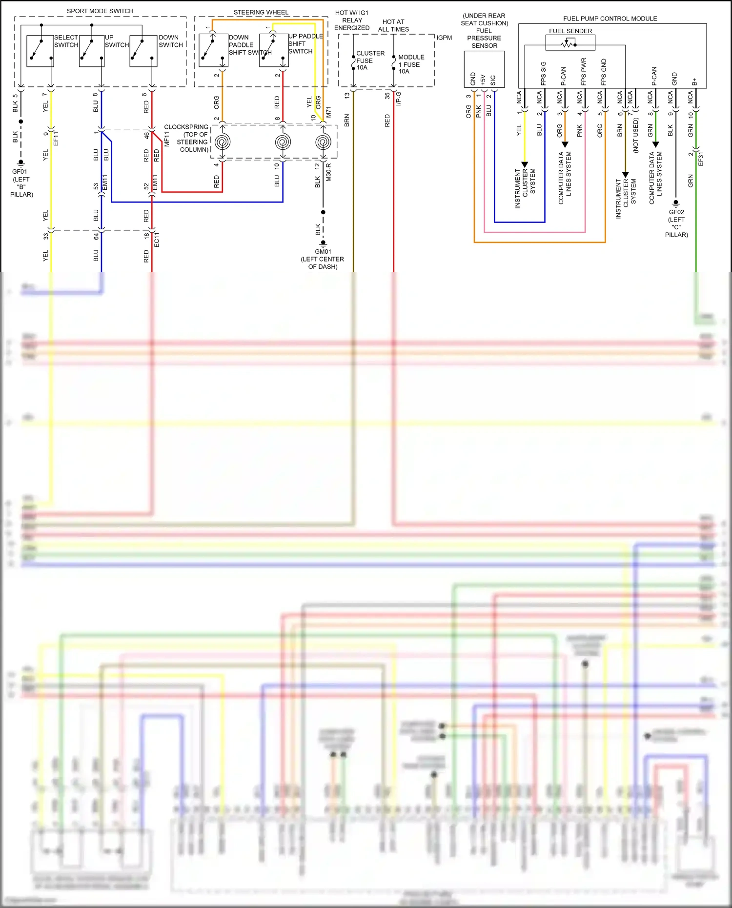 Wiring diagram blu for Hyundai Sonata VII facelift (2017-2019) (288 of 326)