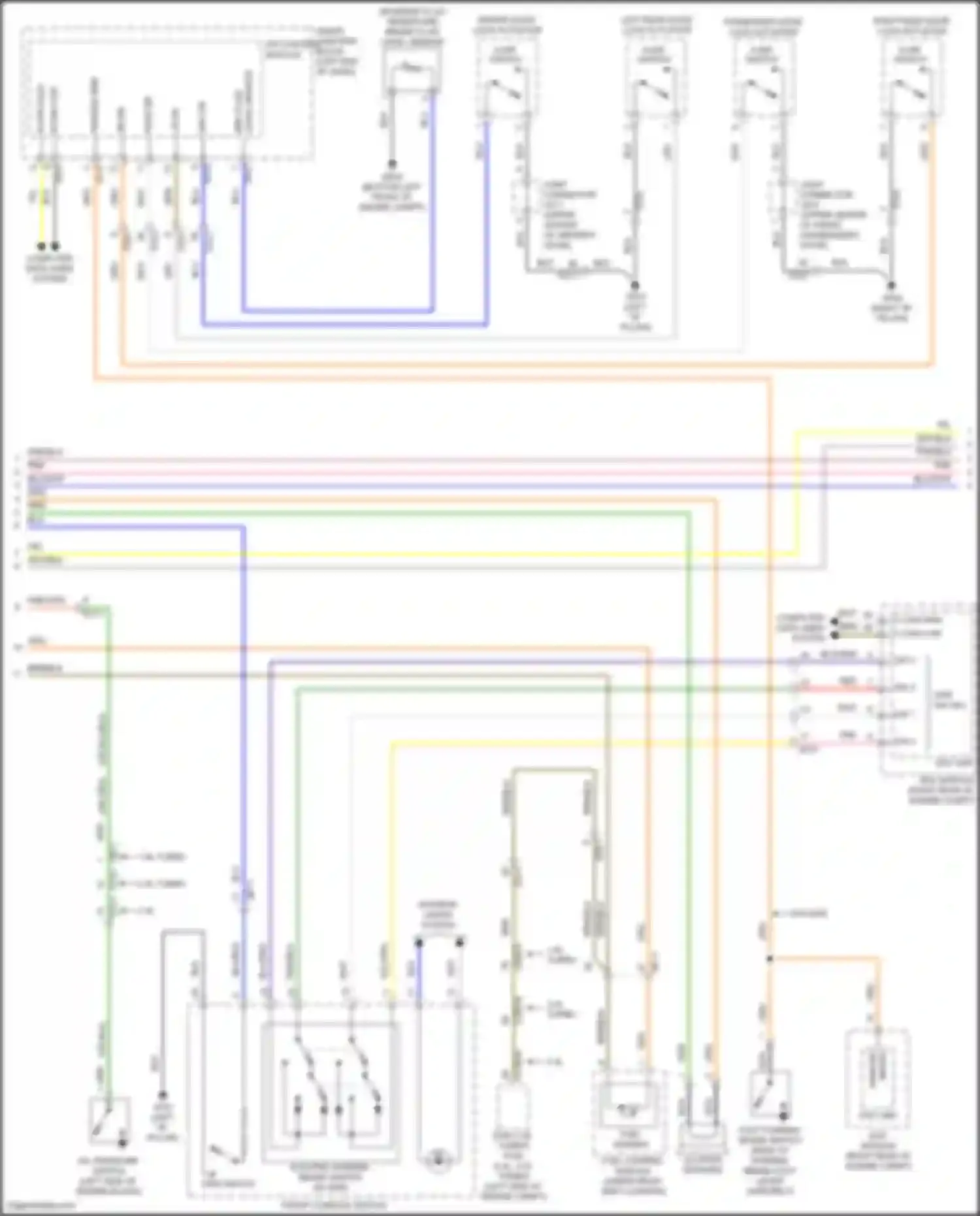Wiring diagram brake fluid level sensor for Hyundai Sonata VII facelift (2017-2019) (8 of 11)