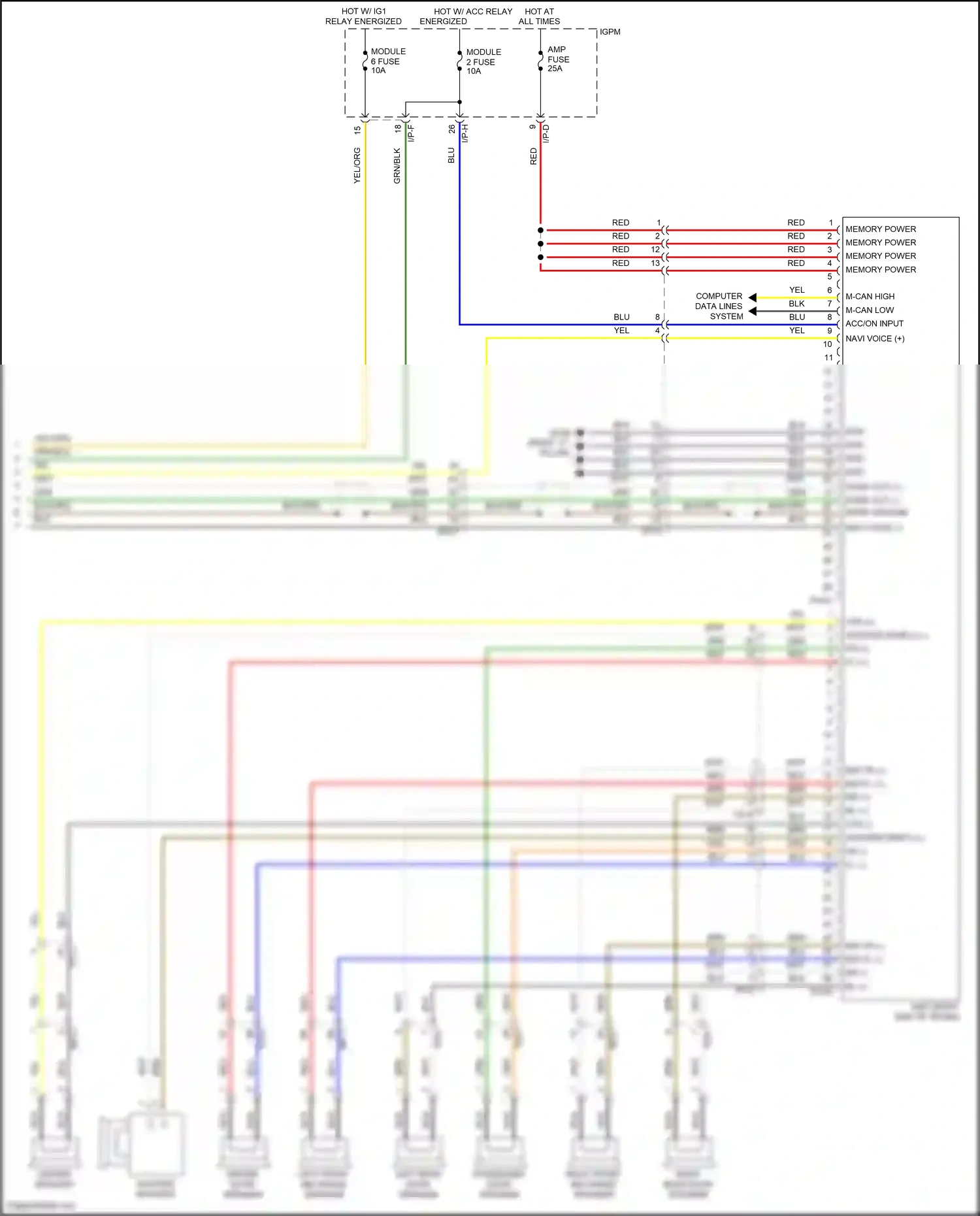 Wiring diagram ctr + for Hyundai Sonata VII facelift (2017-2019) (1 of 5)