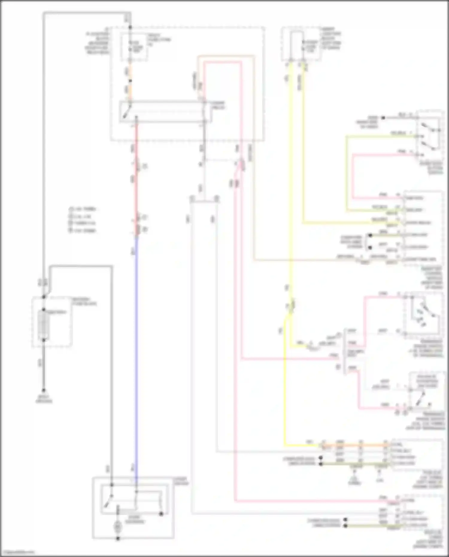Wiring diagram ctrl sw for Hyundai Sonata VII facelift (2017-2019) (1 of 1)