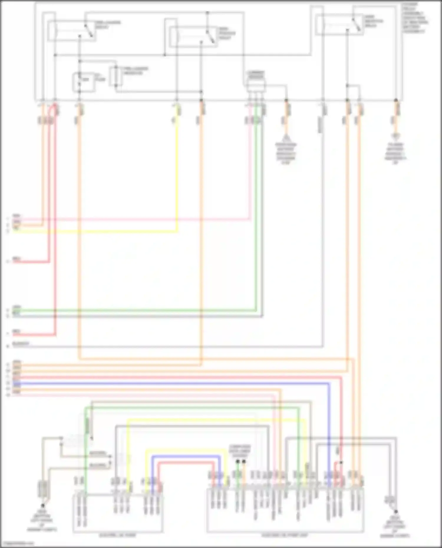 Wiring diagram current sensor for Hyundai Sonata VII facelift (2017-2019) (1 of 2)