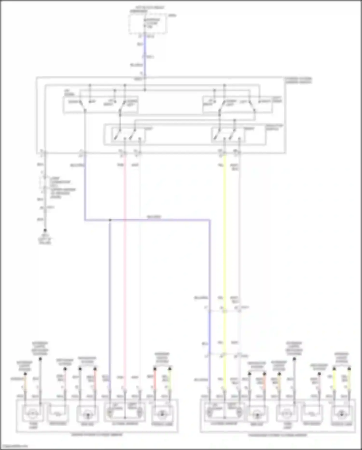 Wiring diagram defogger system for Hyundai Sonata VII facelift (2017-2019) (10 of 20)