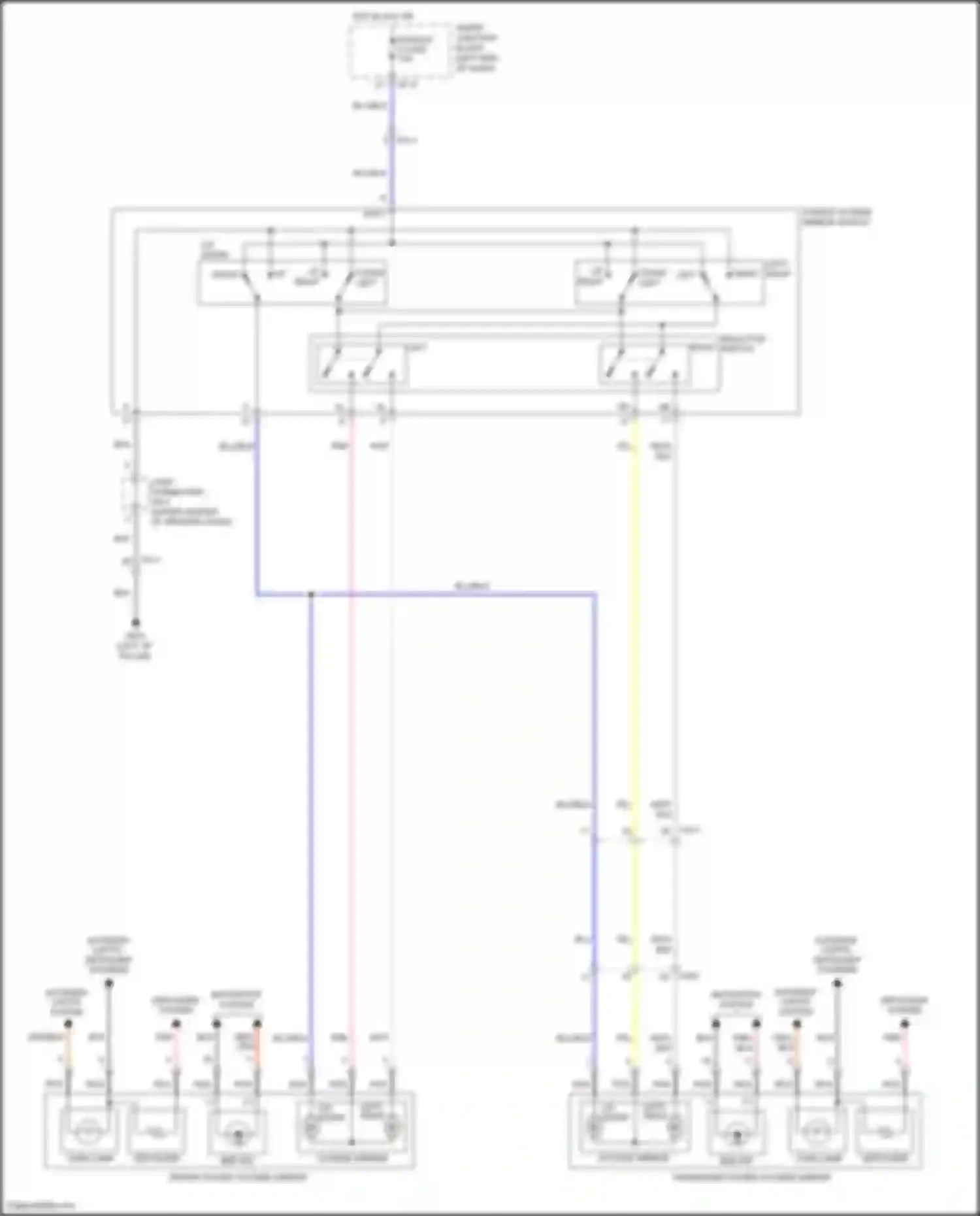Wiring diagram defogger system for Hyundai Sonata VII facelift (2017-2019) (9 of 20)