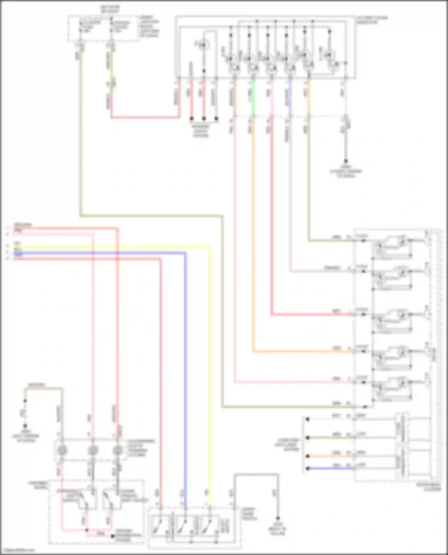 Wiring diagram down paddle shift switch for Hyundai Sonata VII facelift (2017-2019) (3 of 6)