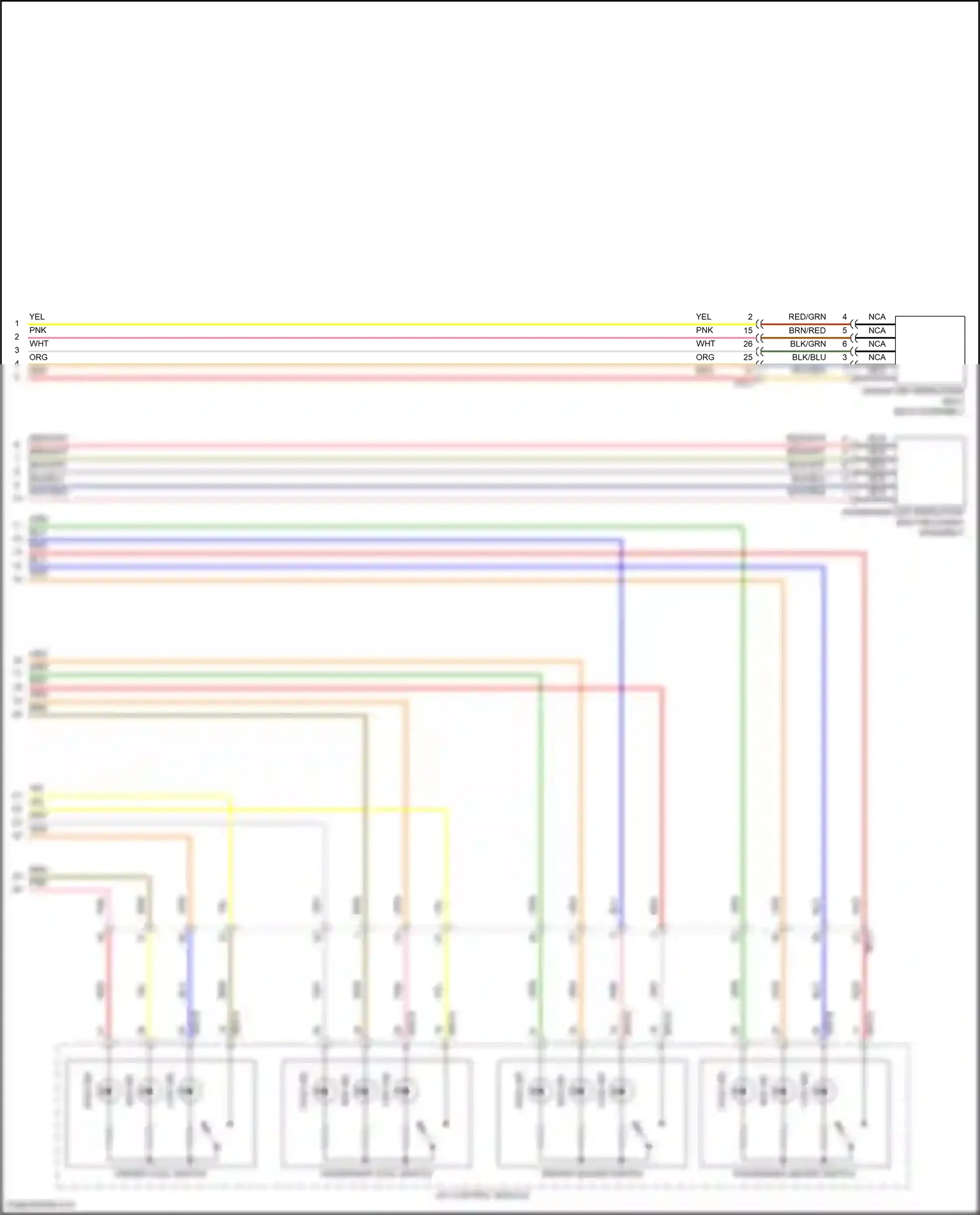 Wiring diagram driver cool switch for Hyundai Sonata VII facelift (2017-2019) (1 of 2)
