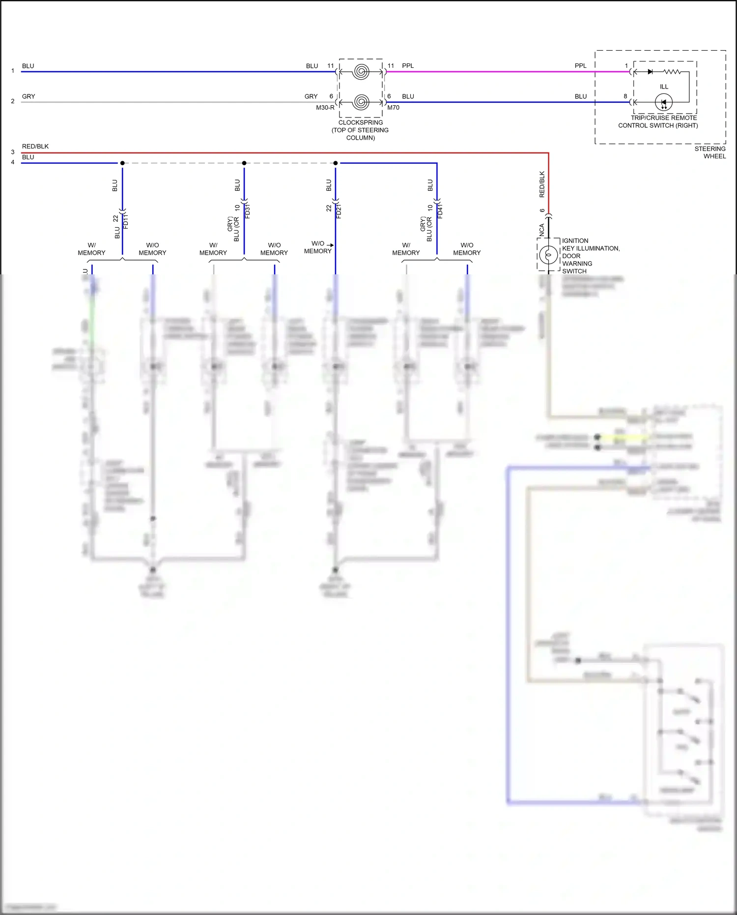 Wiring diagram driver ims switch for Hyundai Sonata VII facelift (2017-2019) (5 of 13)
