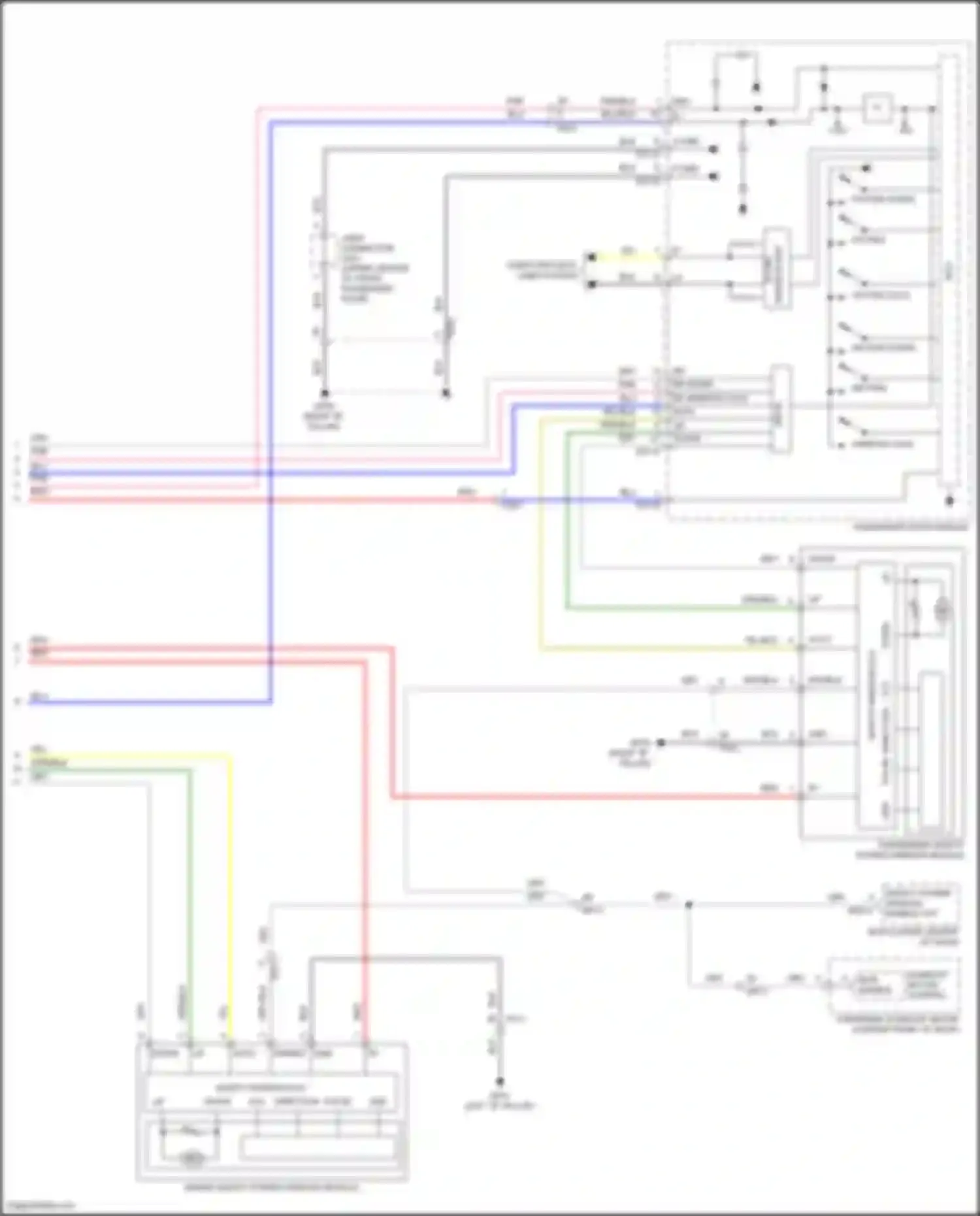 Wiring diagram driver safety power window module for Hyundai Sonata VII facelift (2017-2019) (8 of 15)