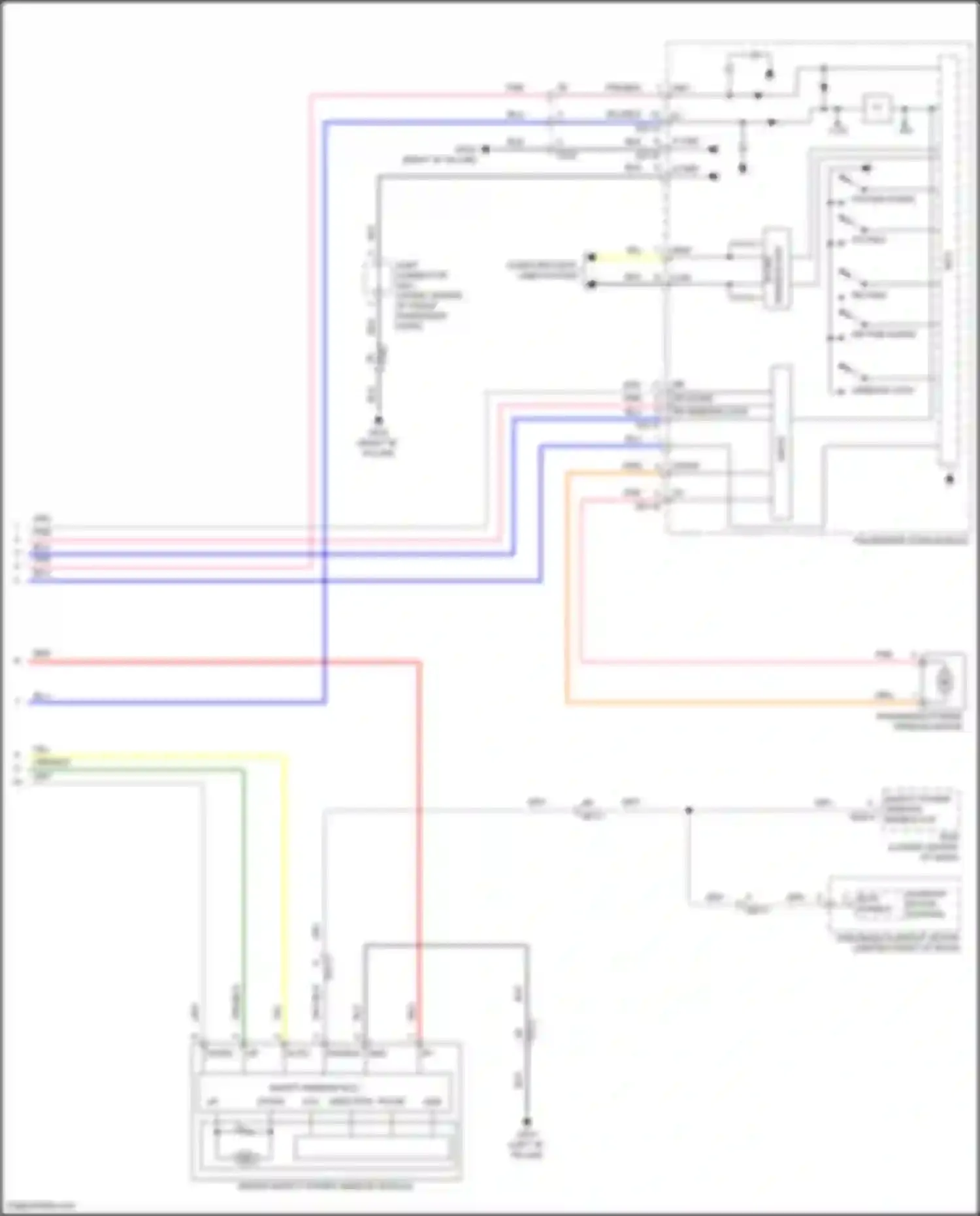 Wiring diagram driver safety power window module for Hyundai Sonata VII facelift (2017-2019) (7 of 15)