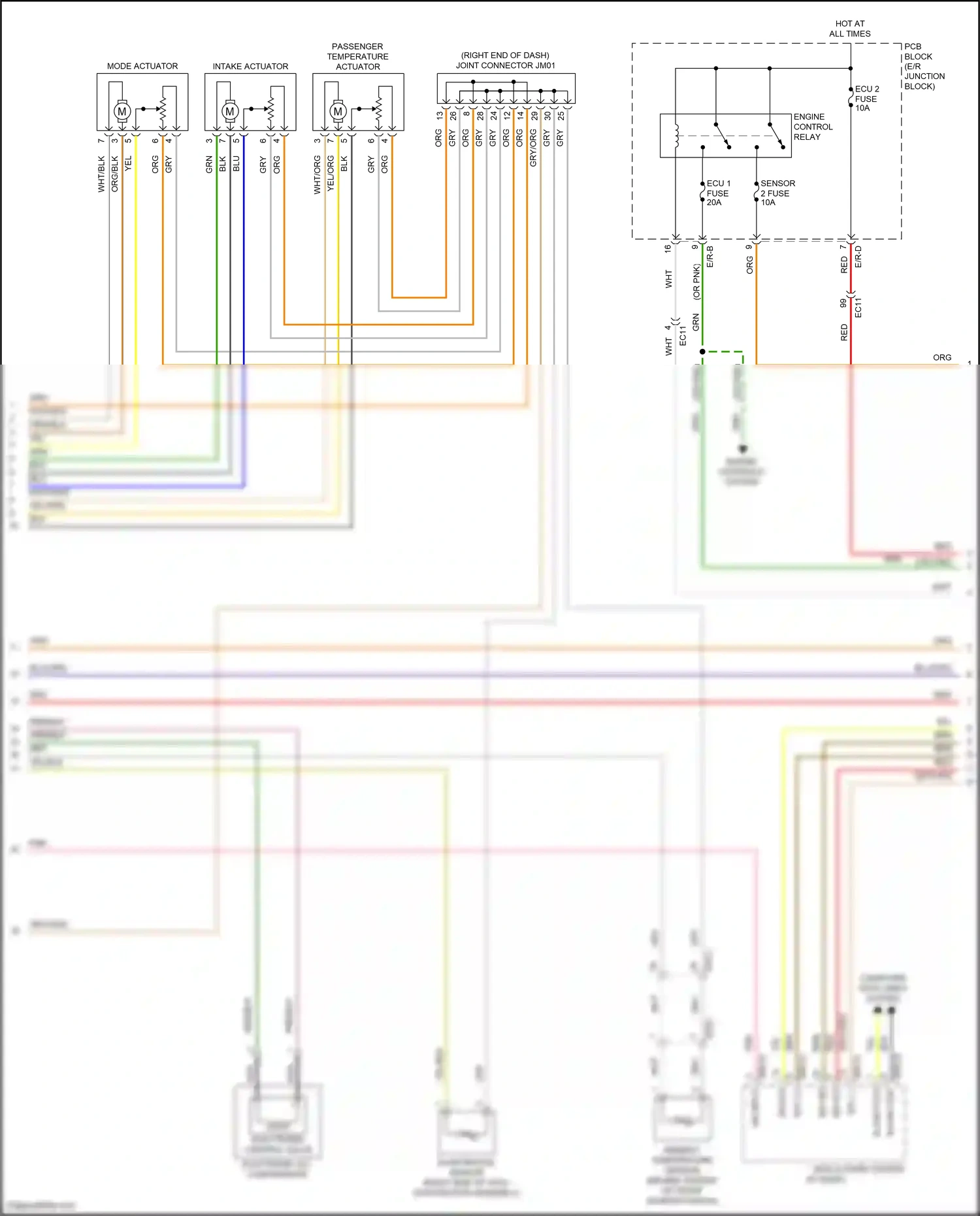 Wiring diagram electronic control valve electronic a/c compressor for Hyundai Sonata VII facelift (2017-2019) (2 of 6)