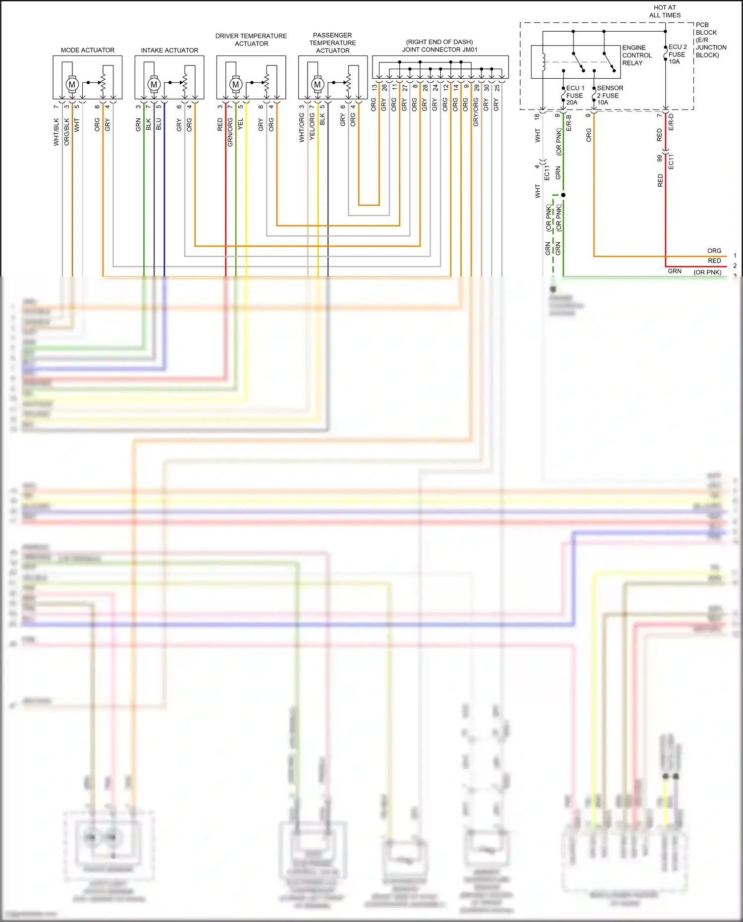 Wiring diagram electronic control valve electronic a/c compressor for Hyundai Sonata VII facelift (2017-2019) (1 of 6)