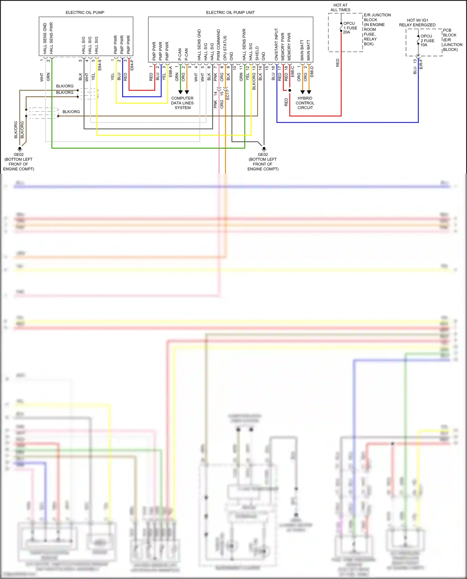 Wiring diagram engine ind for Hyundai Sonata VII facelift (2017-2019) (1 of 2)