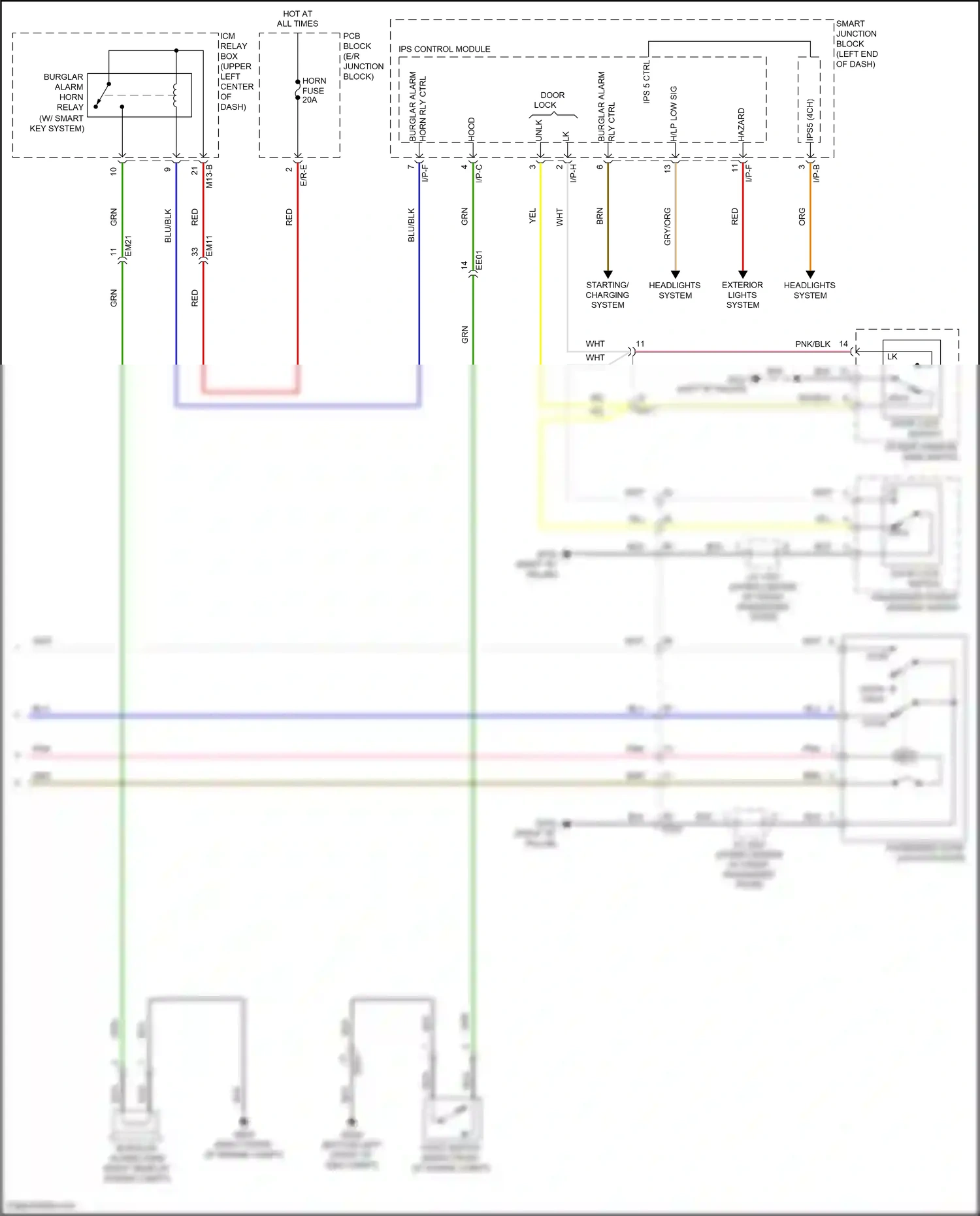 Wiring diagram e/r-e for Hyundai Sonata VII facelift (2017-2019) (1 of 27)
