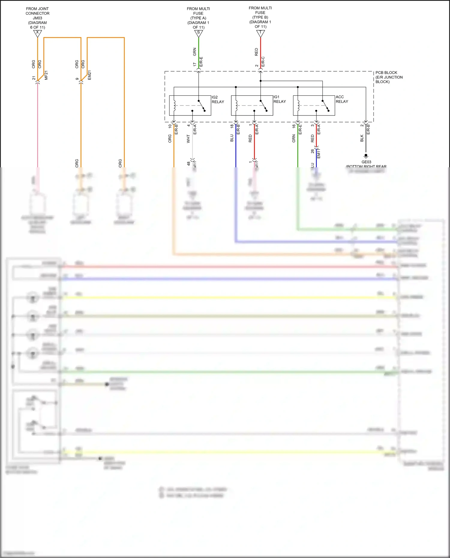 Wiring diagram e/r-e for Hyundai Sonata VII facelift (2017-2019) (8 of 27)