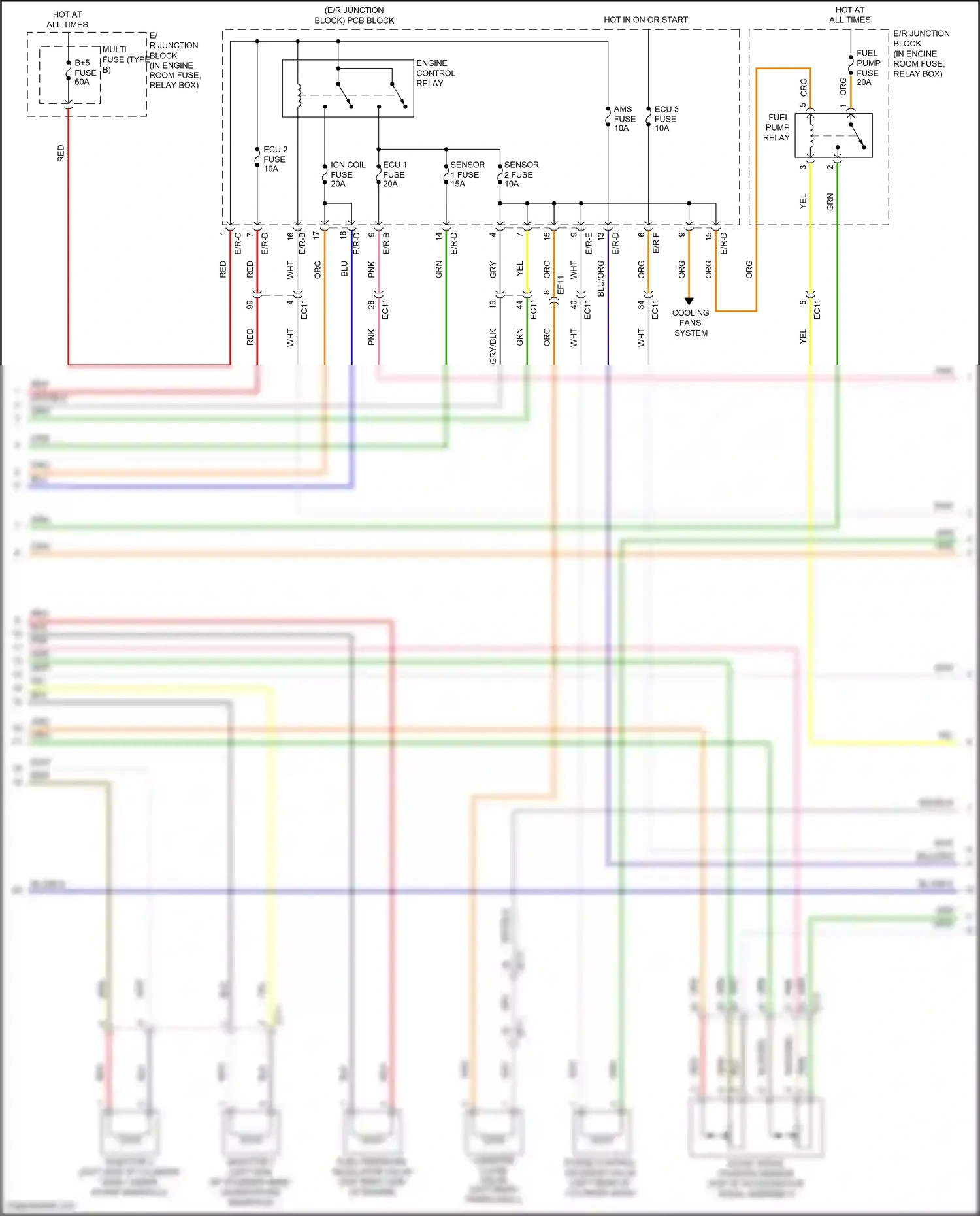 Wiring diagram e/r-e for Hyundai Sonata VII facelift (2017-2019) (27 of 27)