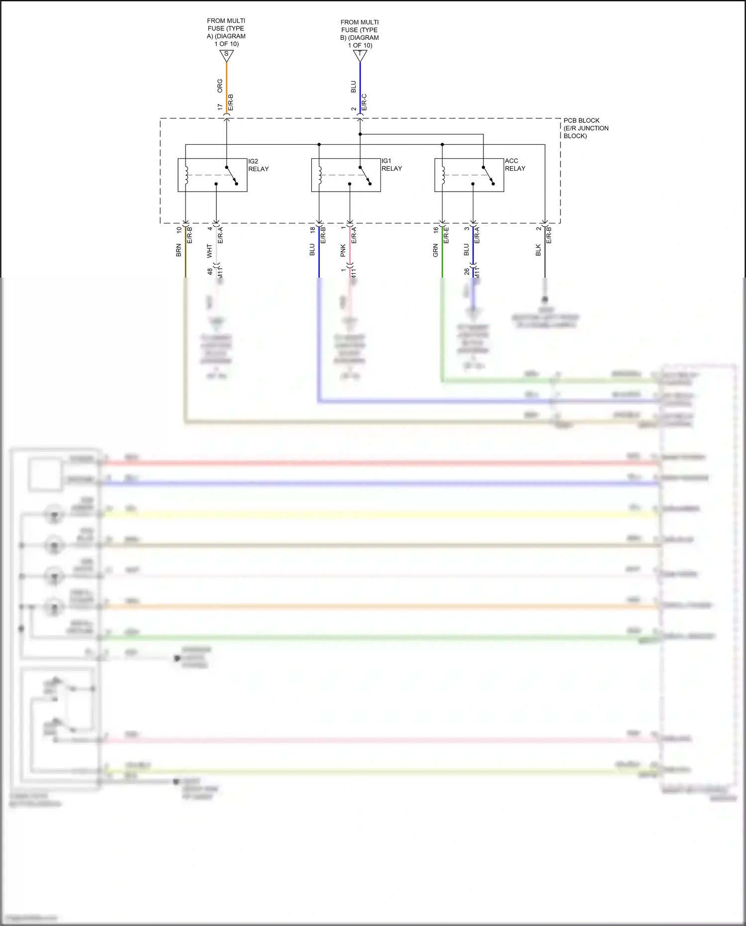 Wiring diagram e/r-e for Hyundai Sonata VII facelift (2017-2019) (5 of 27)
