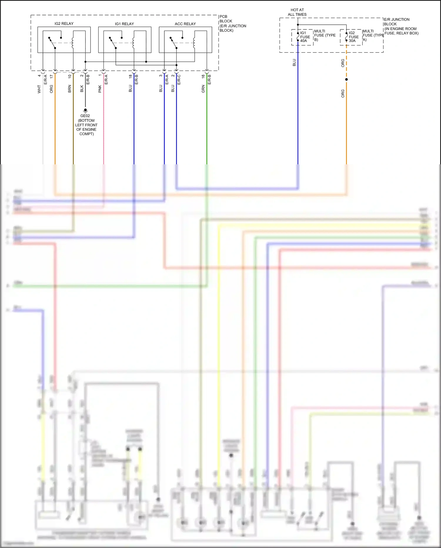 Wiring diagram external buzzer for Hyundai Sonata VII facelift (2017-2019) (7 of 11)