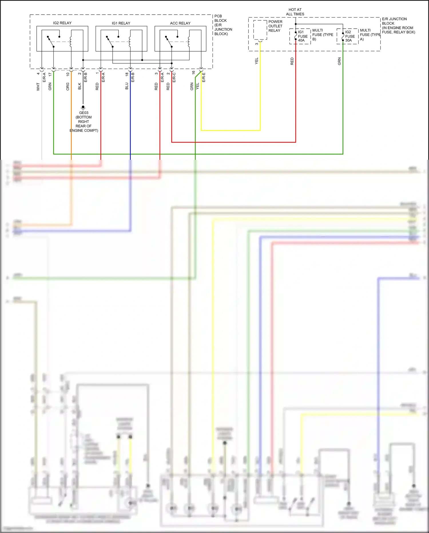Wiring diagram external buzzer for Hyundai Sonata VII facelift (2017-2019) (9 of 11)