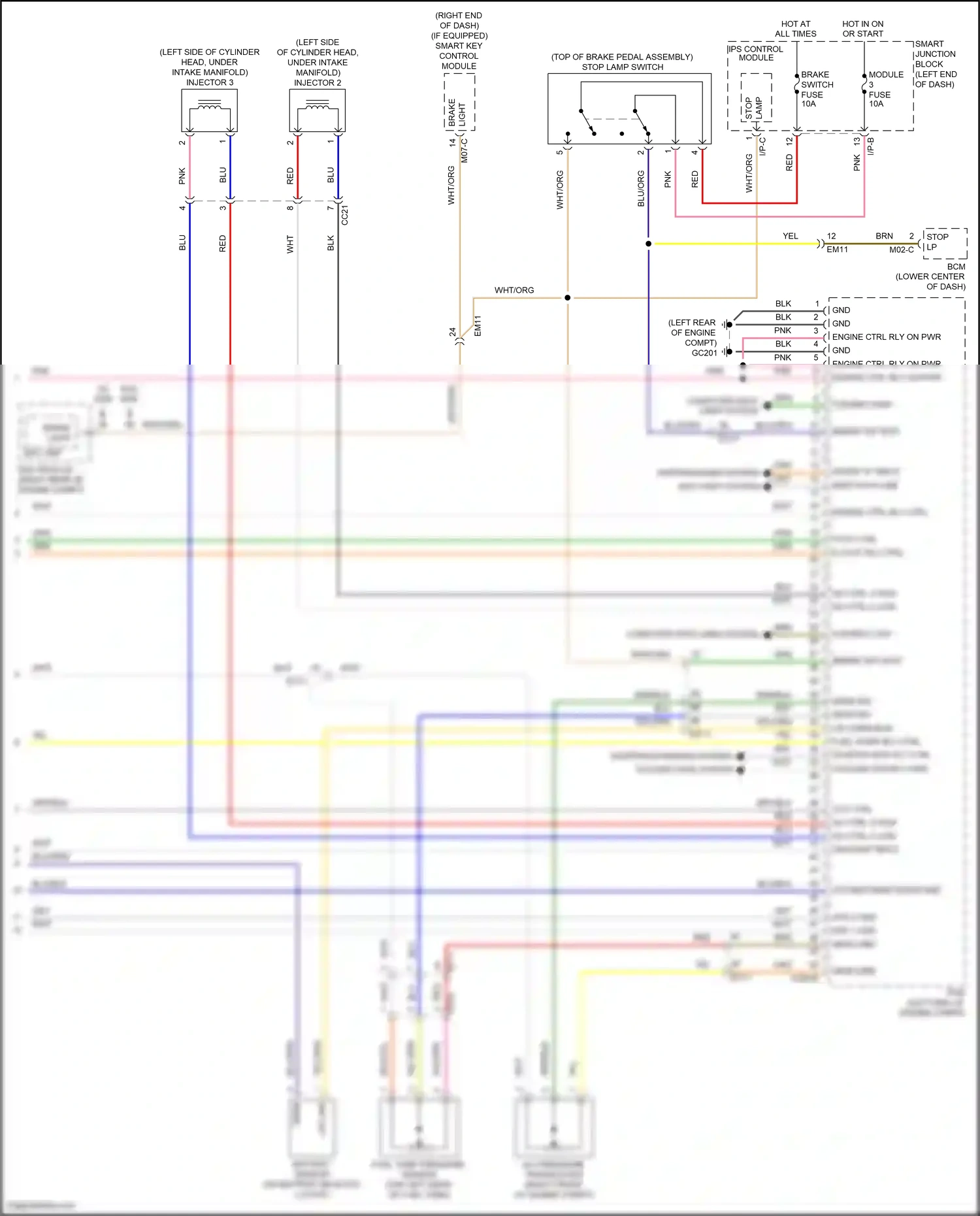 Wiring diagram flexray high for Hyundai Sonata VII facelift (2017-2019) (2 of 3)