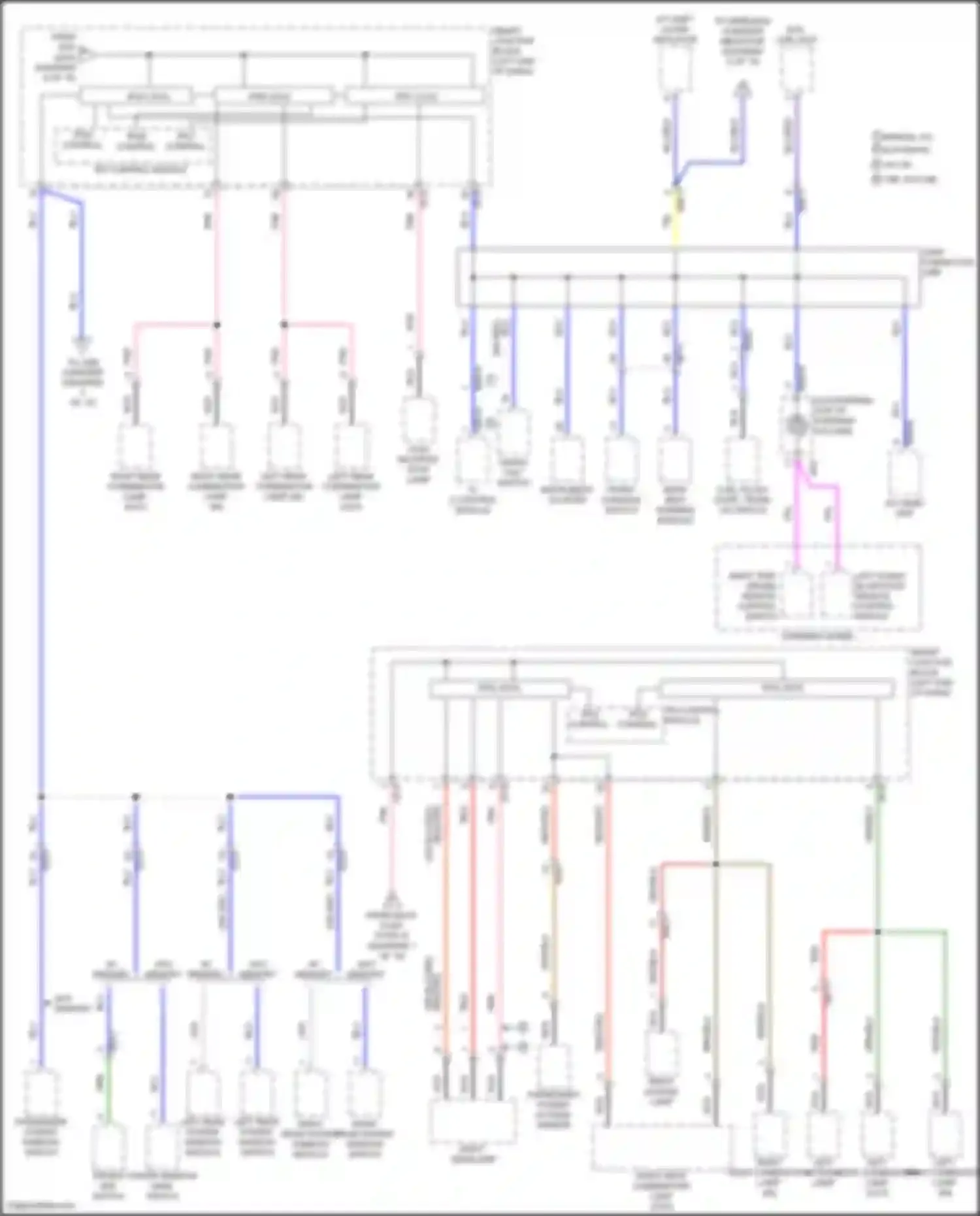 Wiring diagram front console switch for Hyundai Sonata VII facelift (2017-2019) (19 of 24)